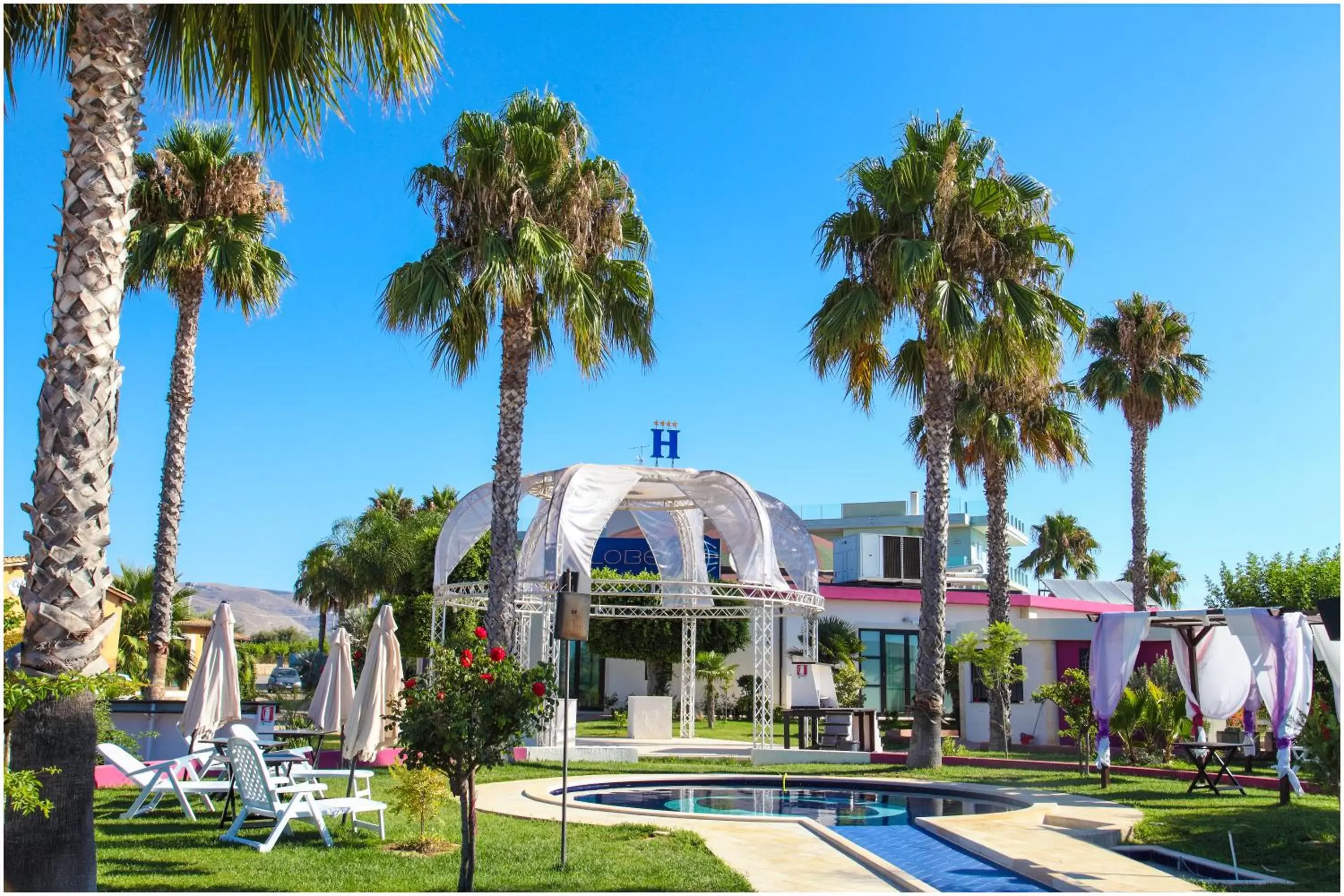 Garden, Swimming Pool in Hotel Pacl