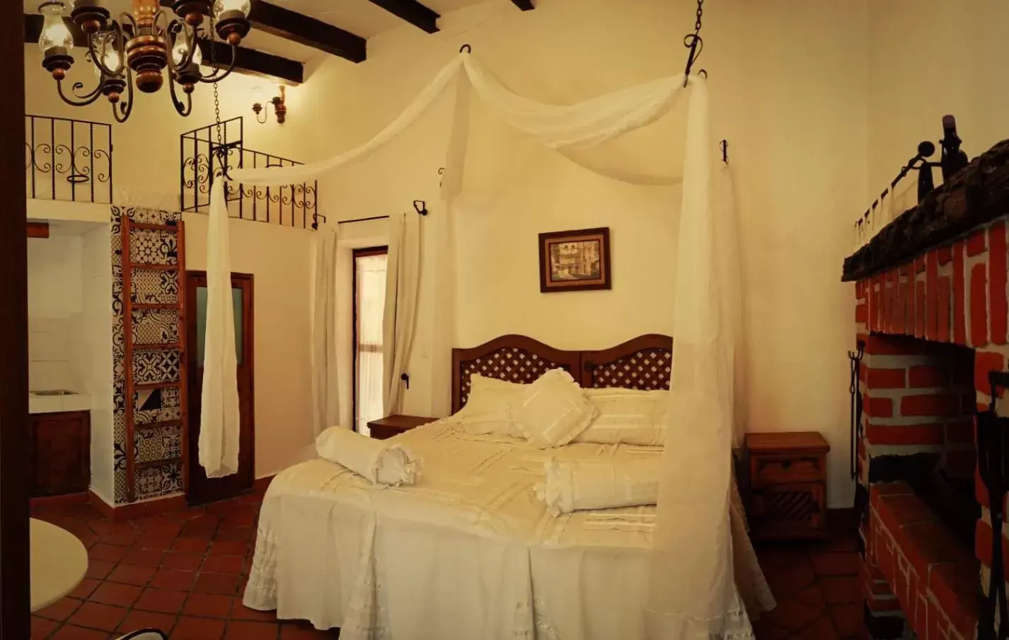 Bed in Posada Los Alcatraces