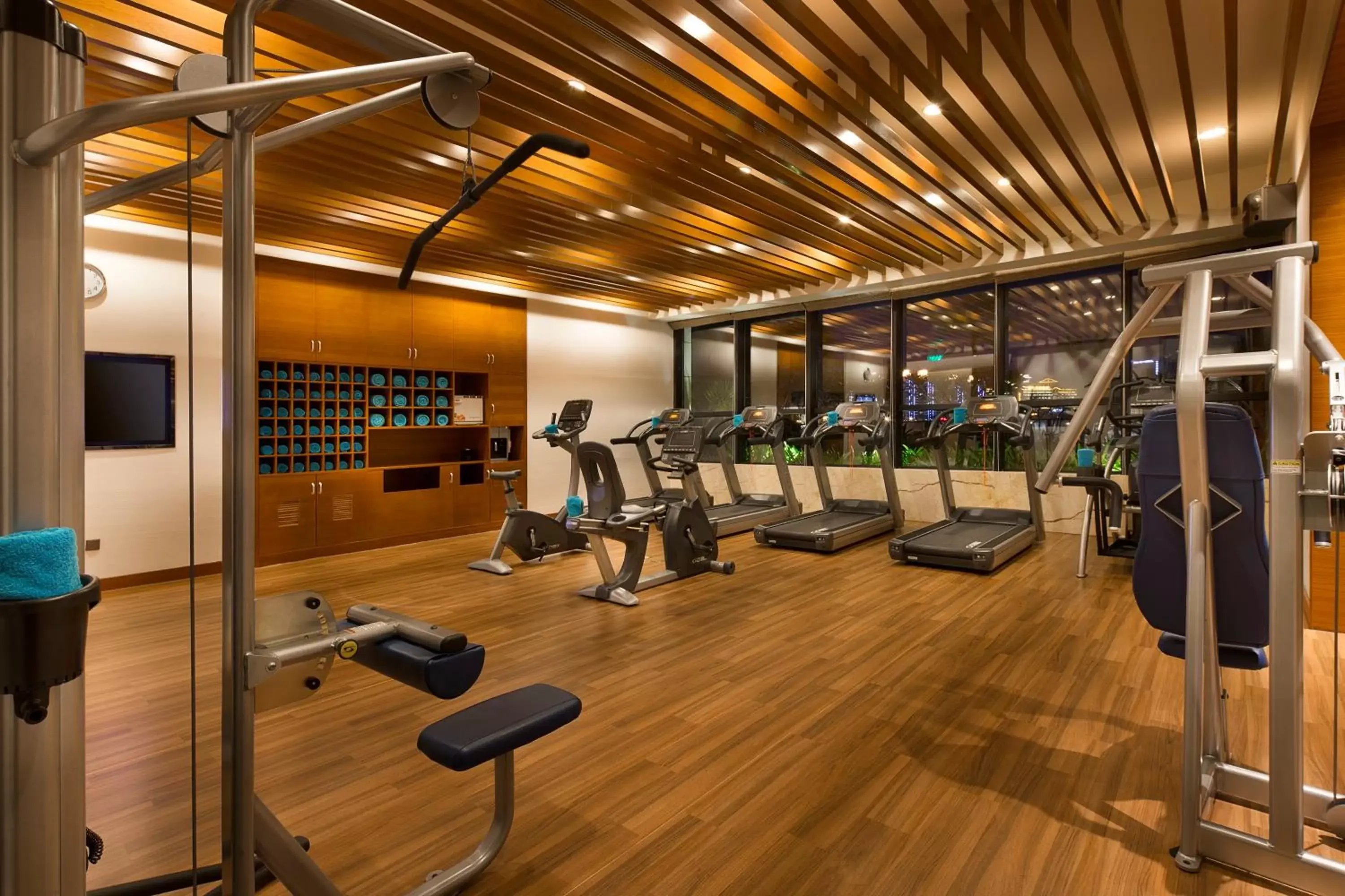 Fitness centre/facilities, Fitness Center/Facilities in Crowne Plaza Sanya City Center, an IHG Hotel