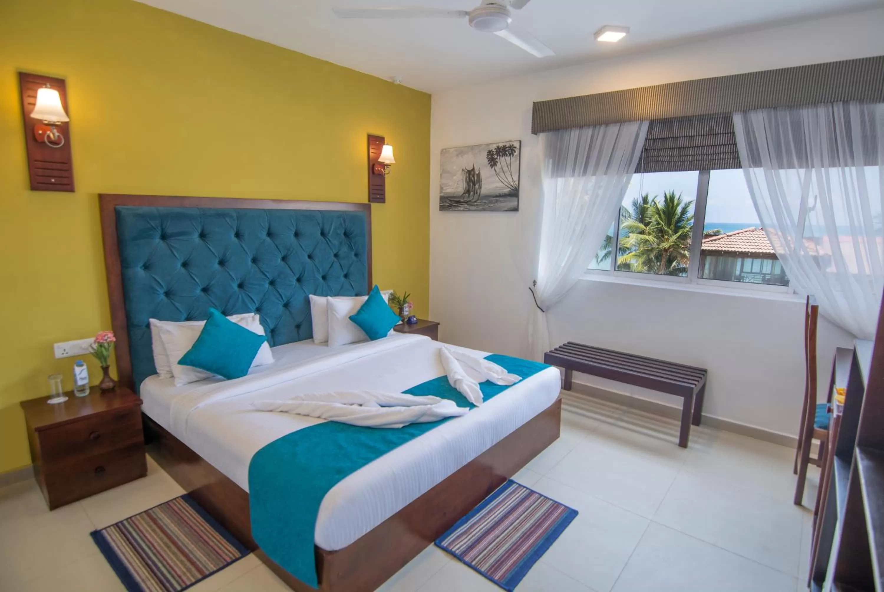 Bed in Mount Breeze Hotel