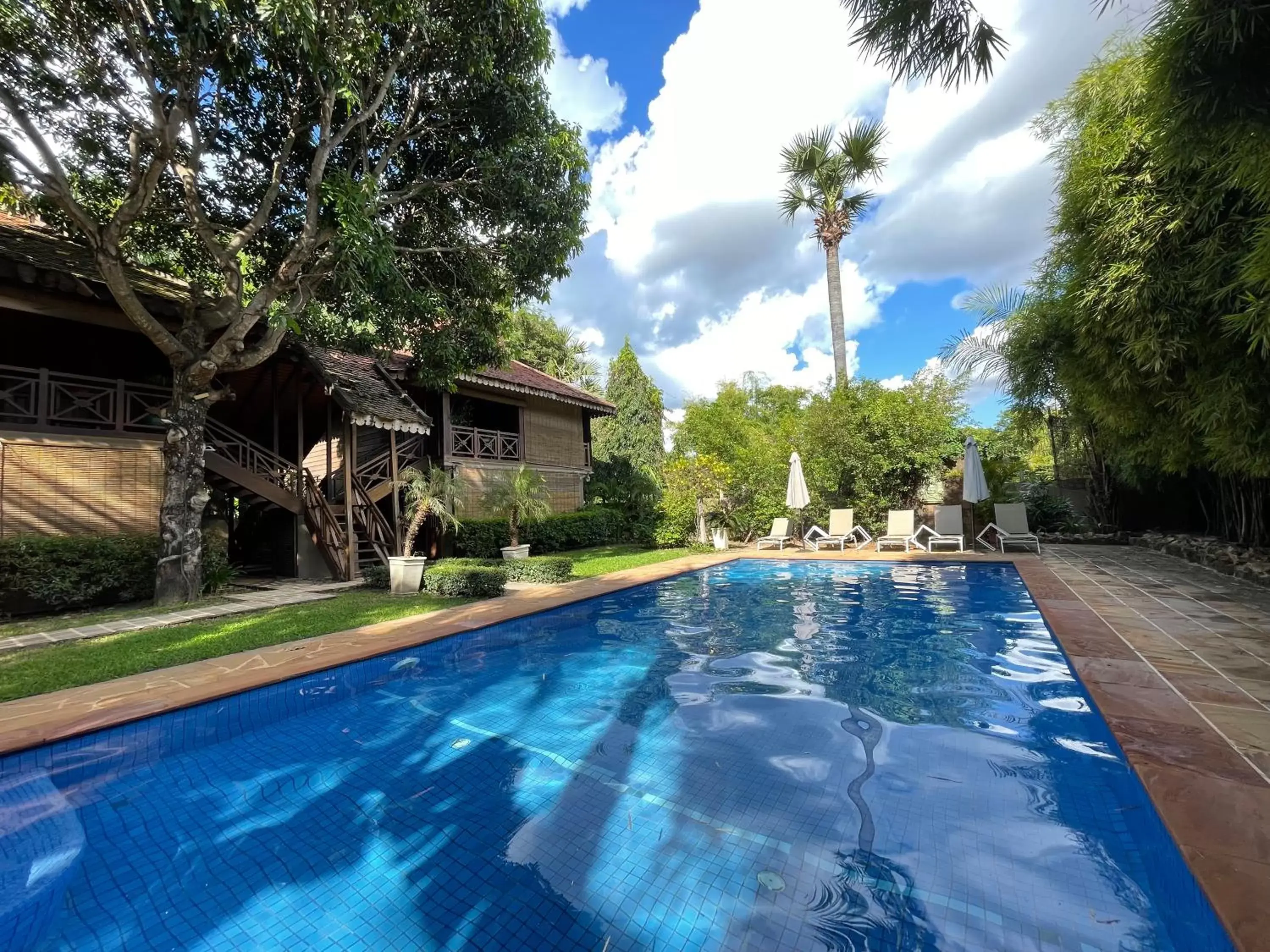Pool view, Swimming Pool in La Palmeraie D'angkor