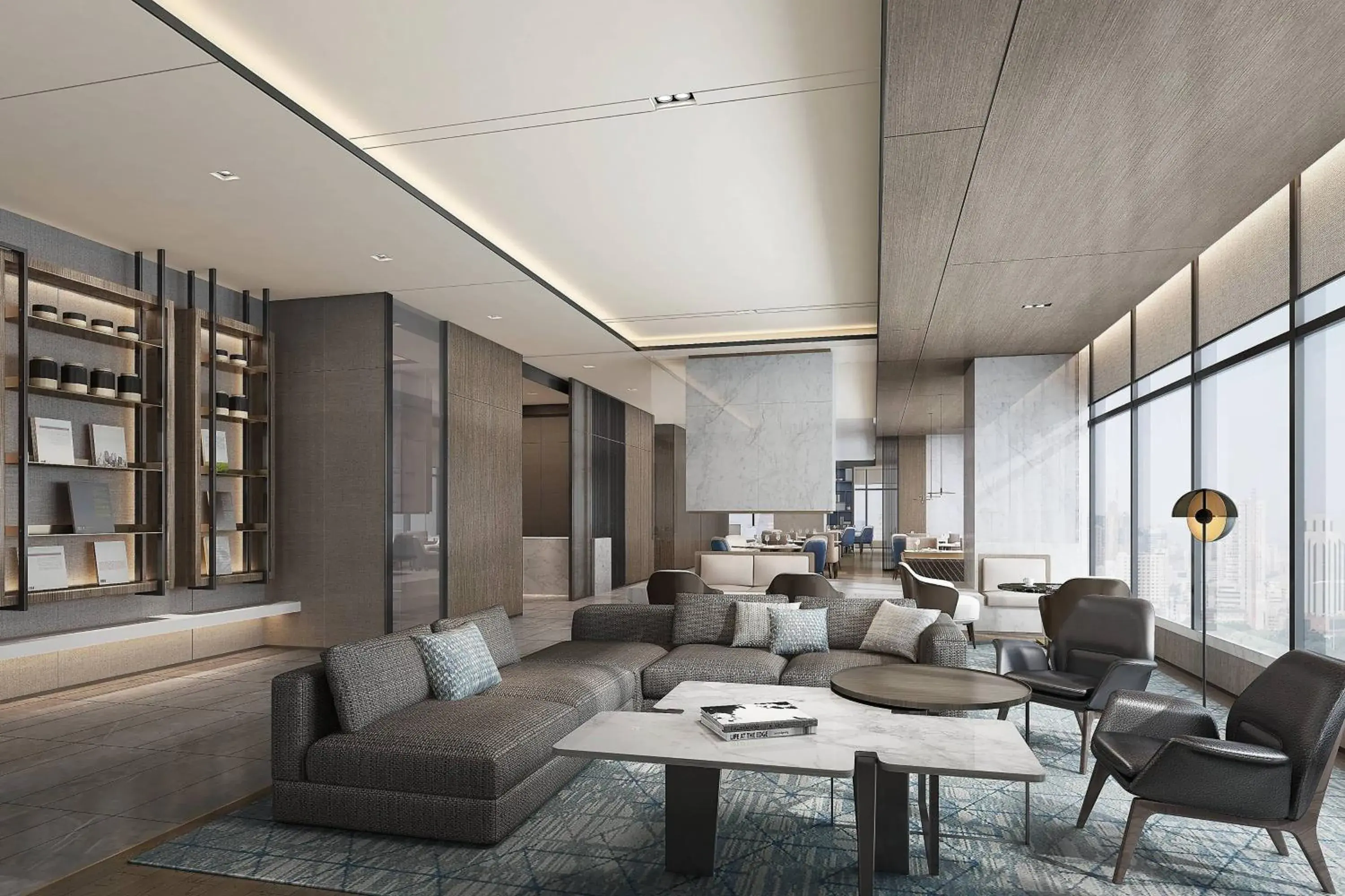 Lounge or bar, Seating Area in Shenyang Marriott Hotel