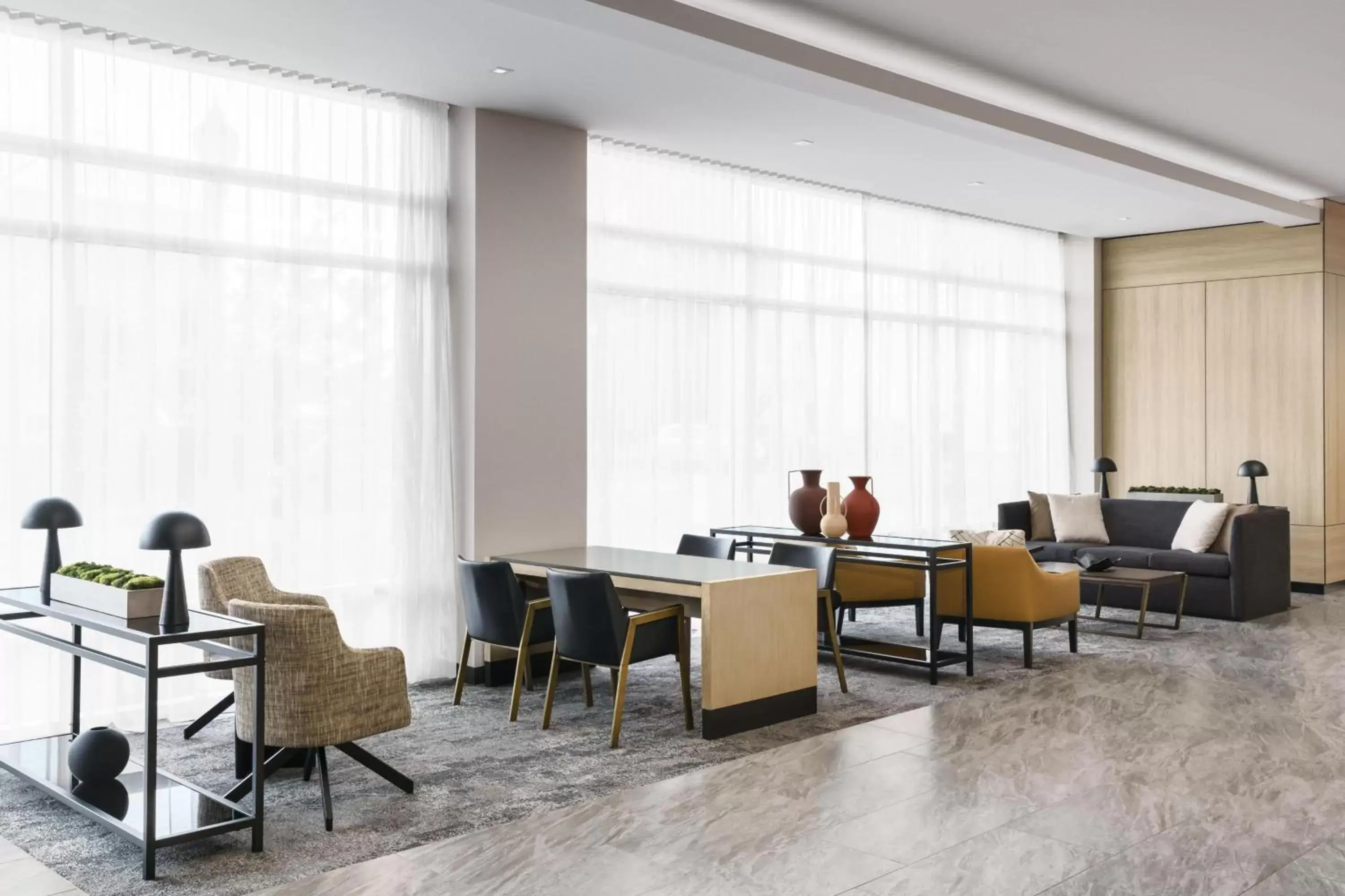 Lobby or reception in AC Hotel By Marriott Raleigh Downtown