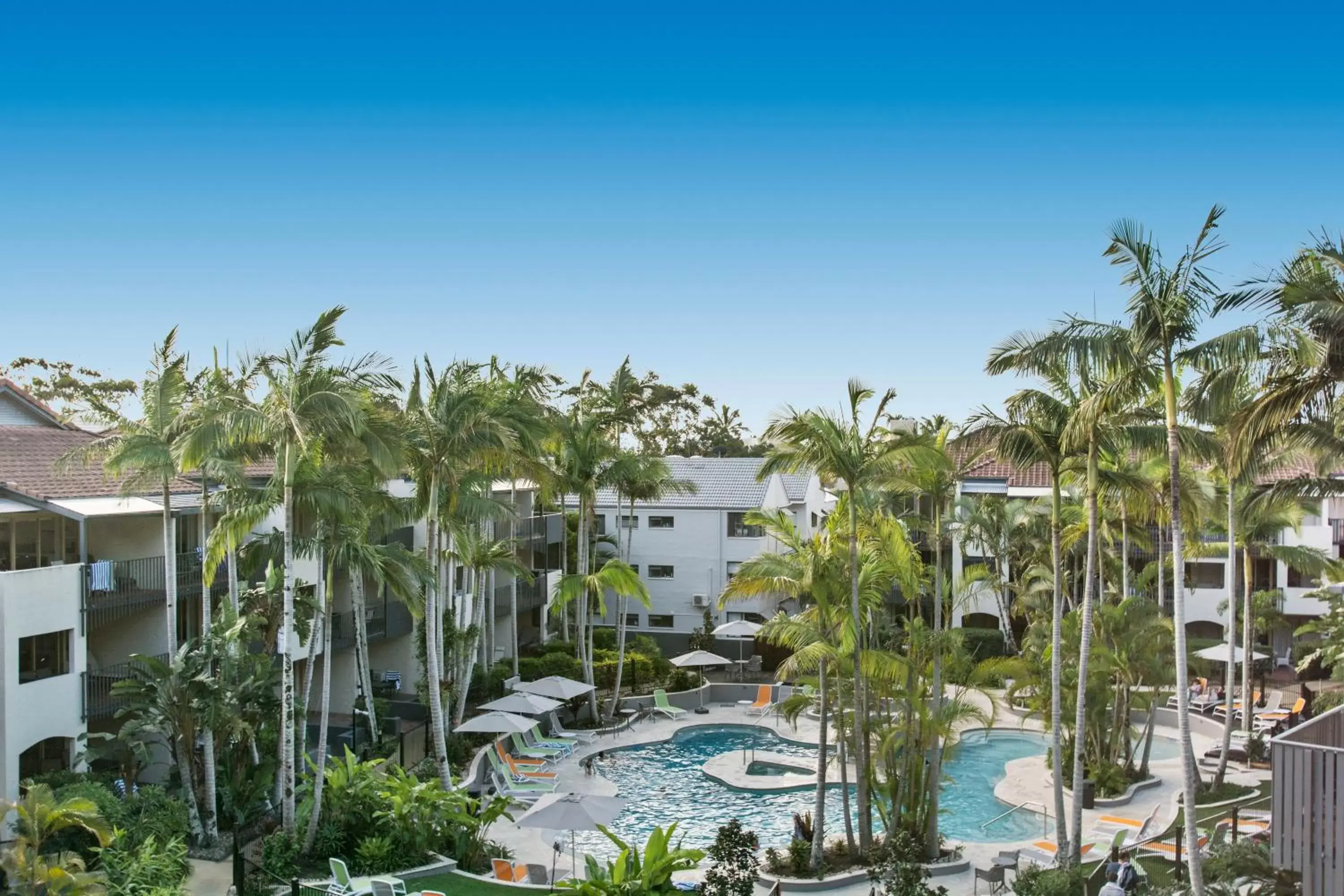 Pool View in Mantra French Quarter Noosa