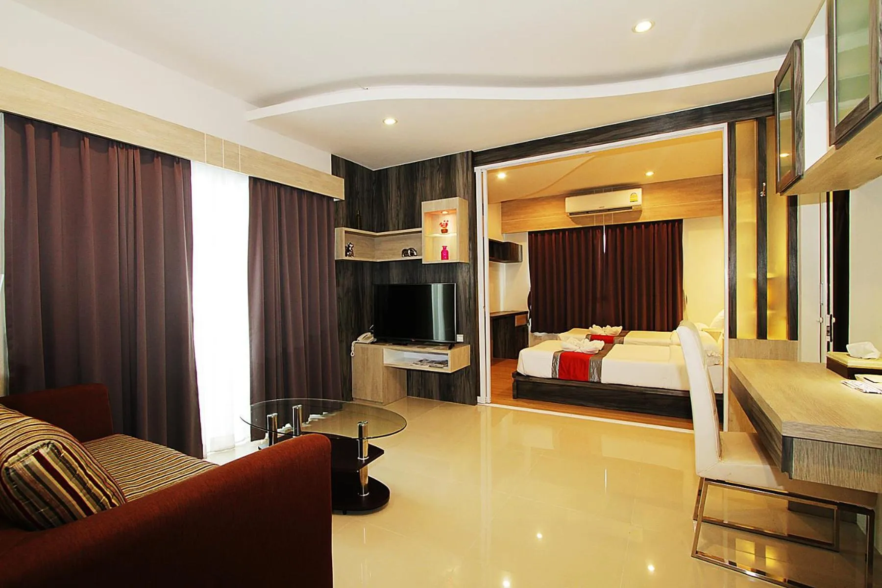 Bed in The Contrast i Hotel