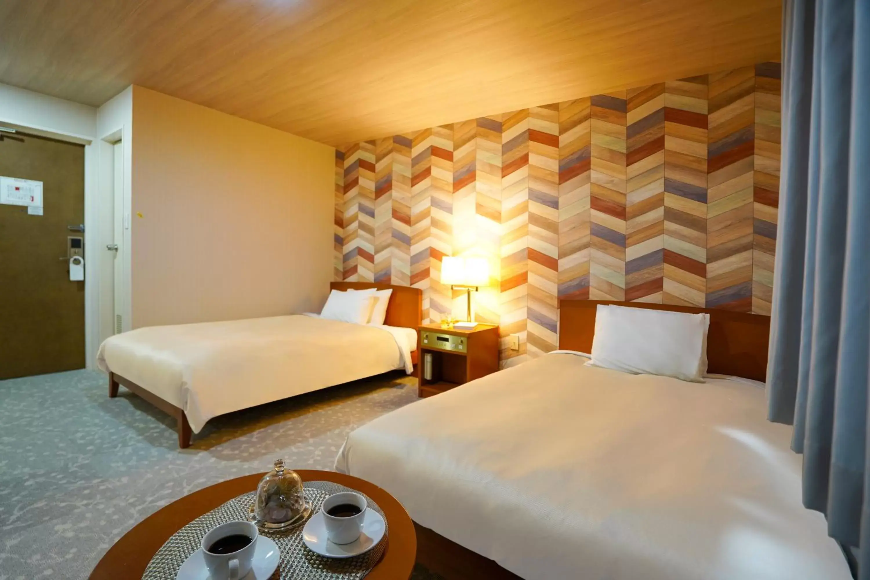 Bed in Hotel New Gaea Iizuka