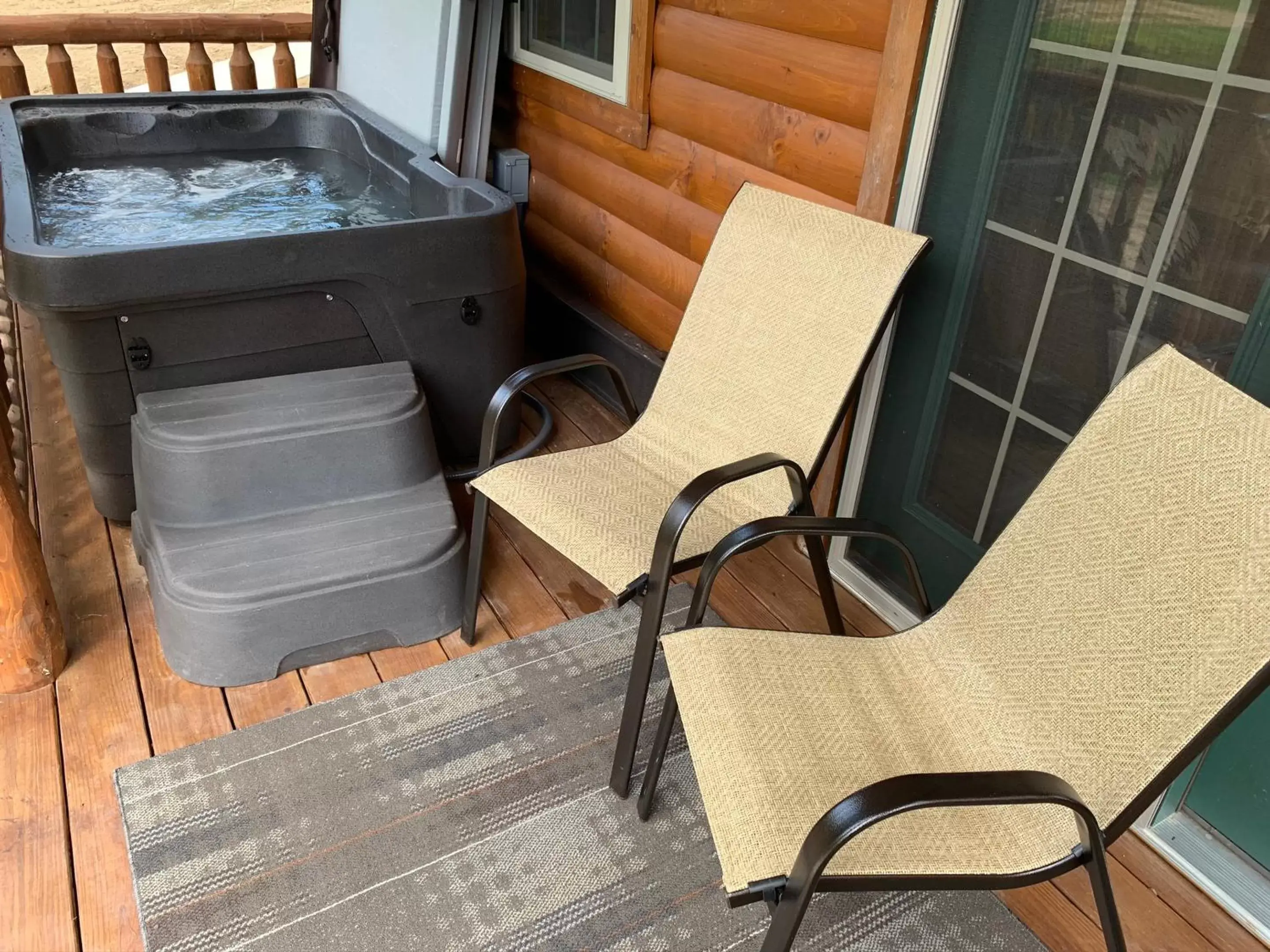 Patio in Waterview Lodge by Amish Country Lodging