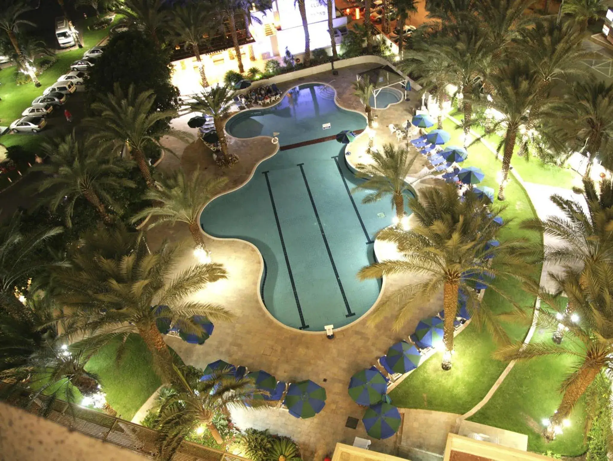 Swimming pool, Bird's-eye View in Caesar Premier Eilat Hotel