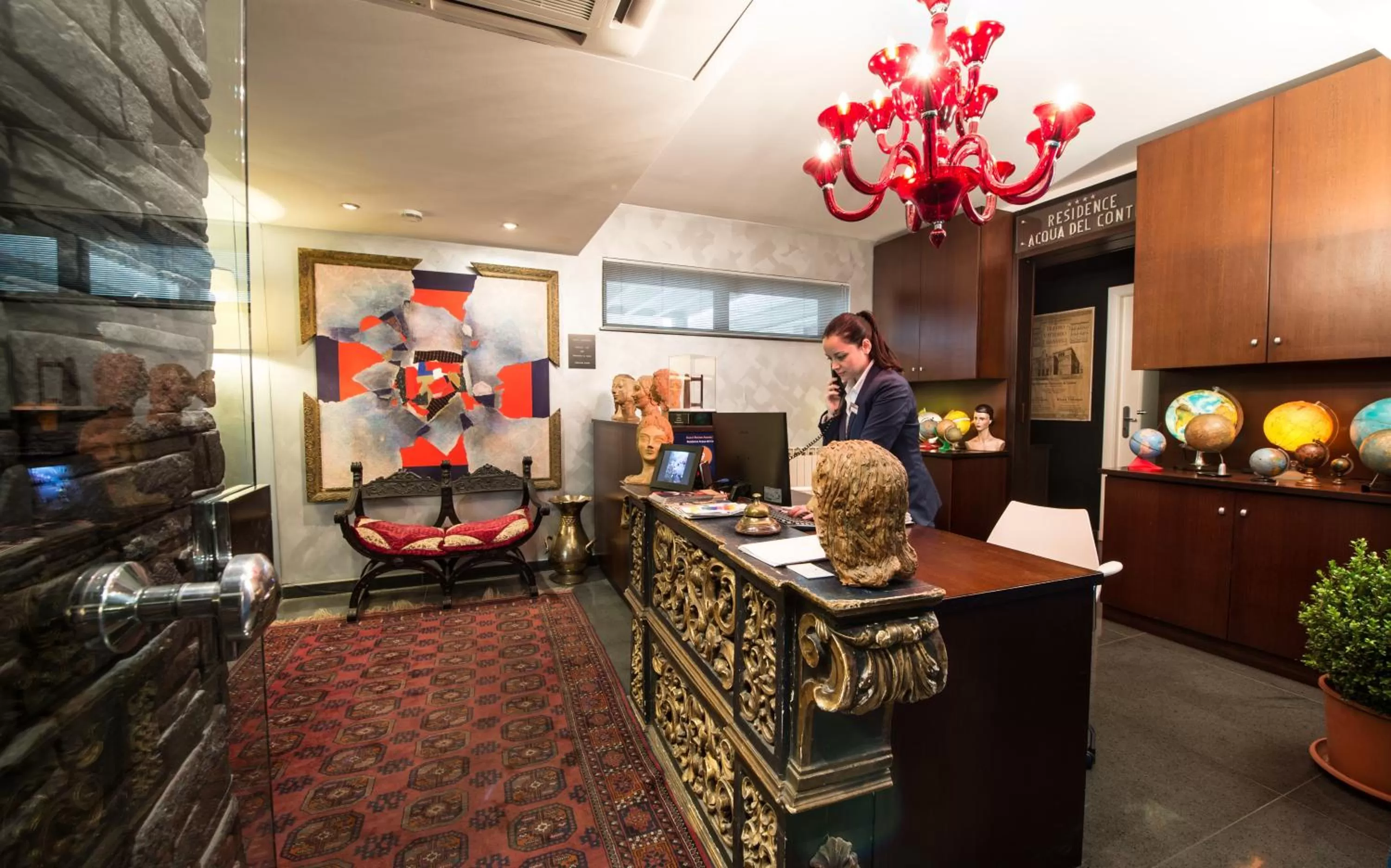 Lobby or reception in Residence Acqua del Conte