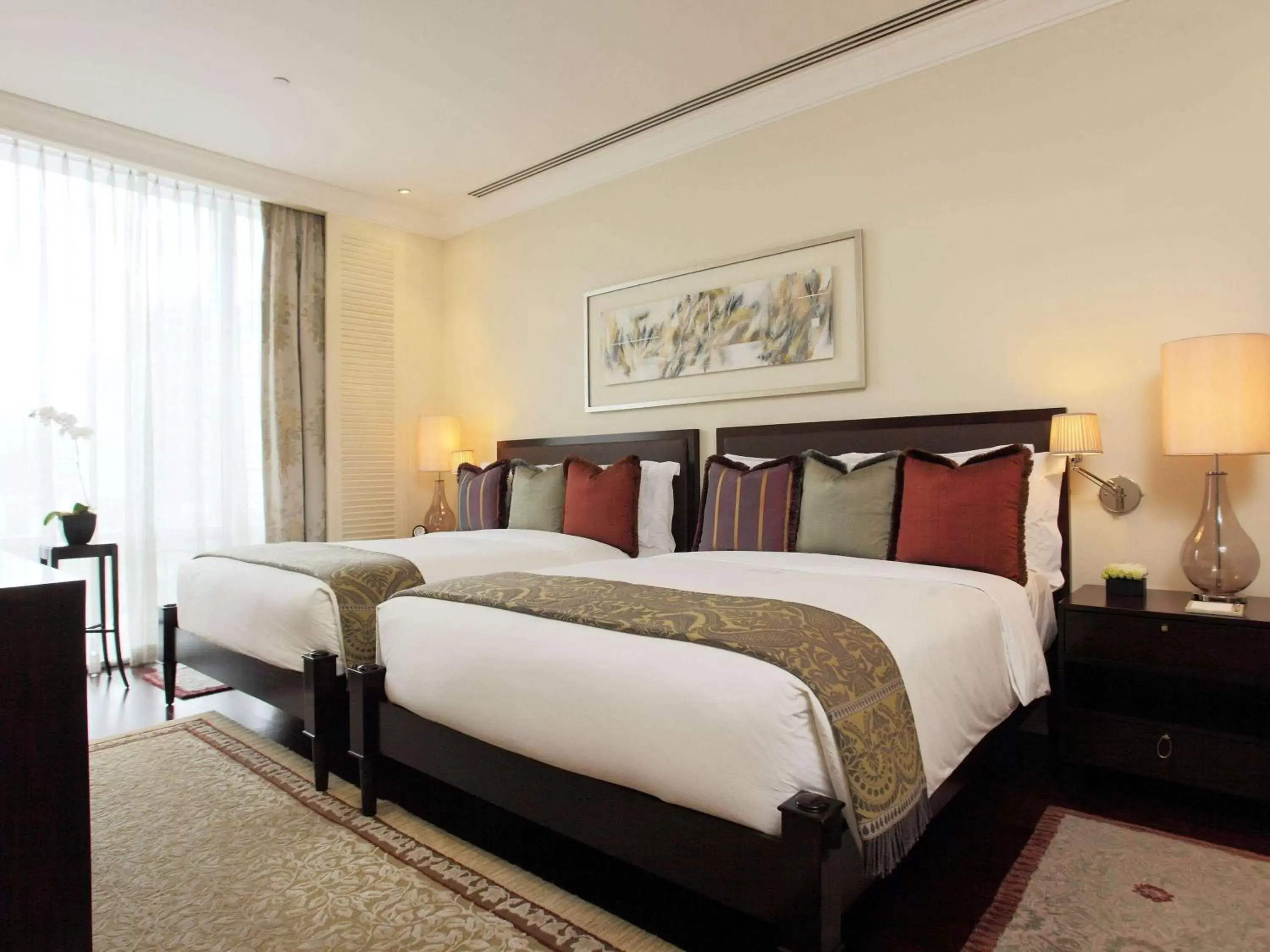 Photo of the whole room, Bed in Raffles Makati