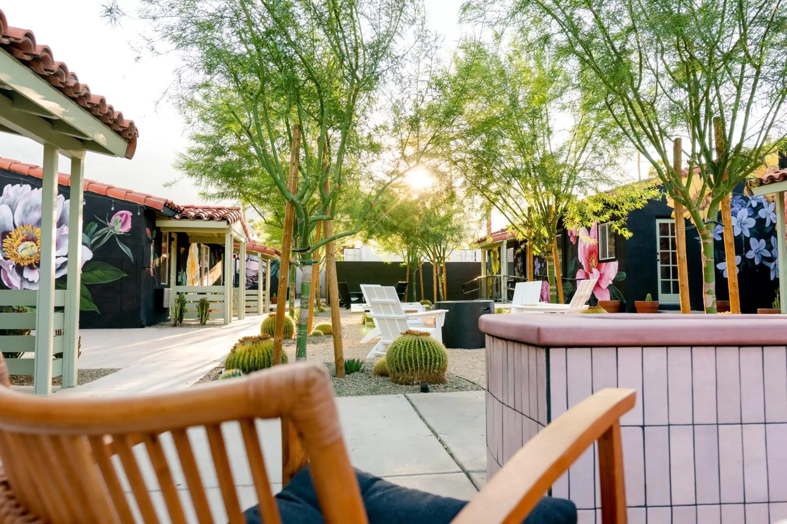 Patio in Fleur Noire Hotel