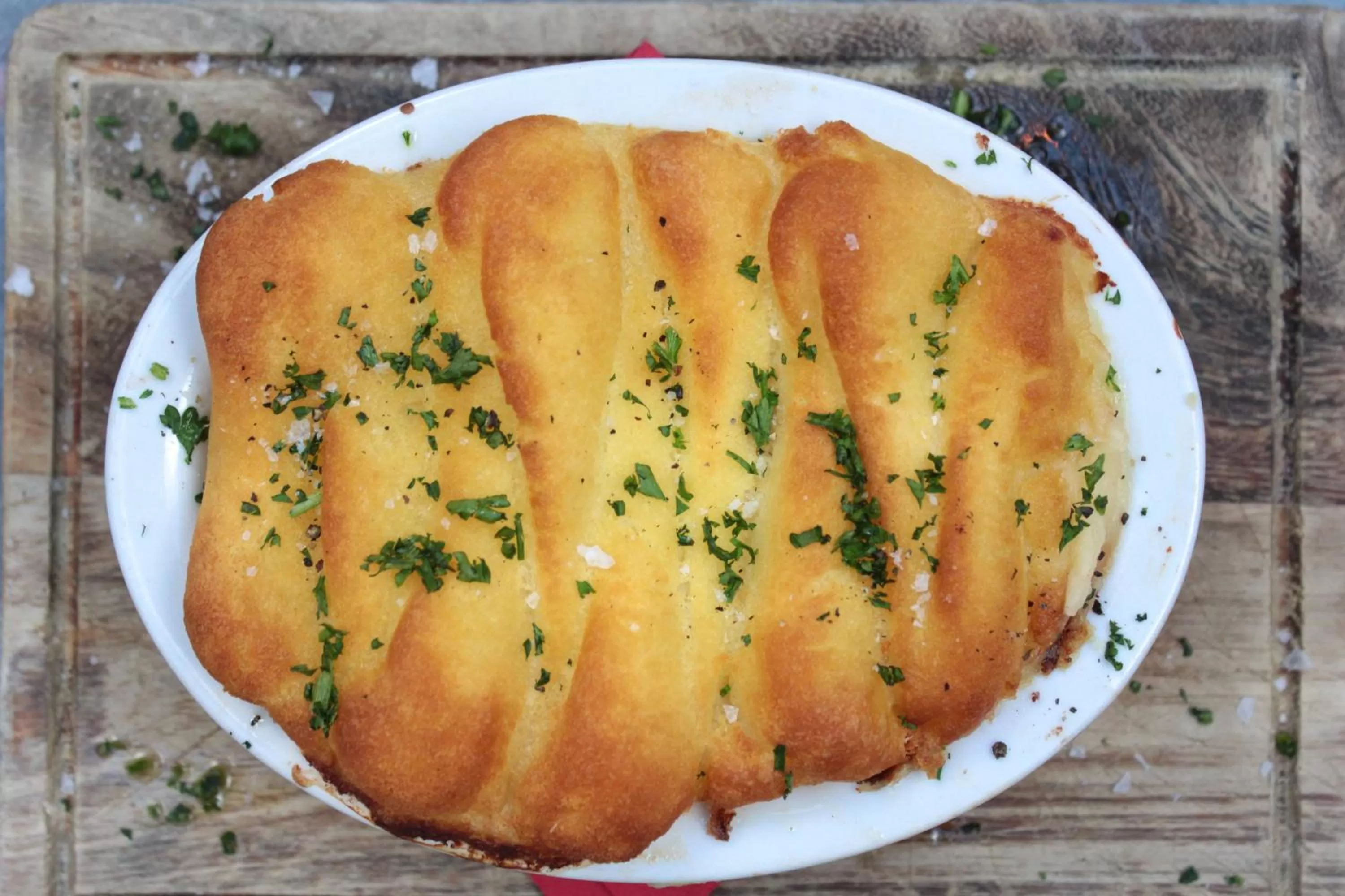 Food close-up in Bel and The Dragon-Odiham