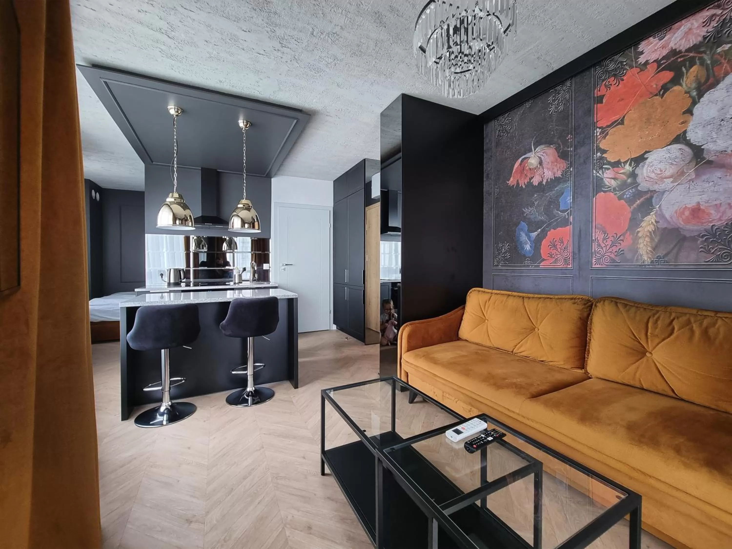 Kitchen or kitchenette in Silesia Aparthotel