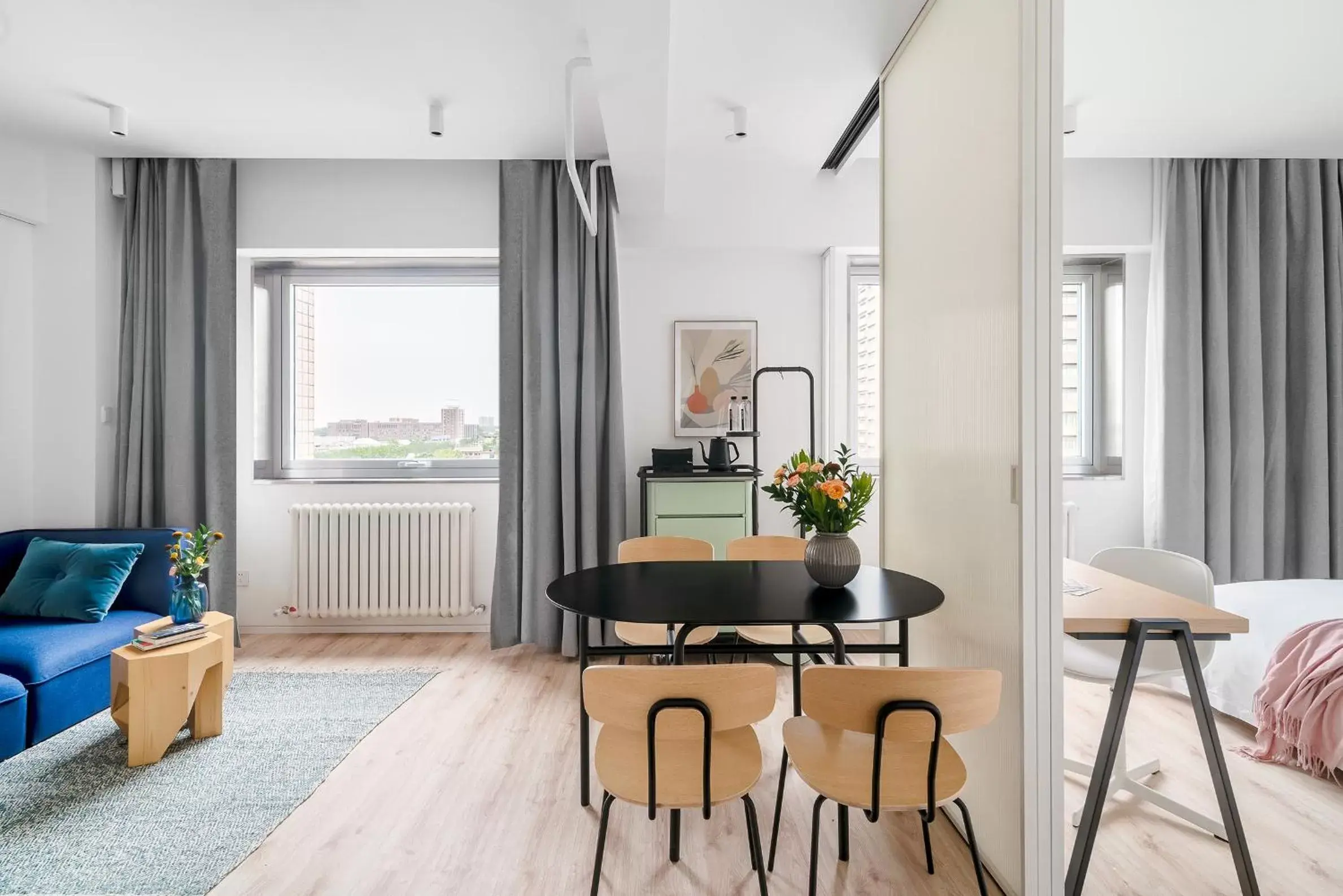 Living room in Stey Beijing 798 Art Zone Hotel Living room in Stey Beijing 798 Art Zone Hotel