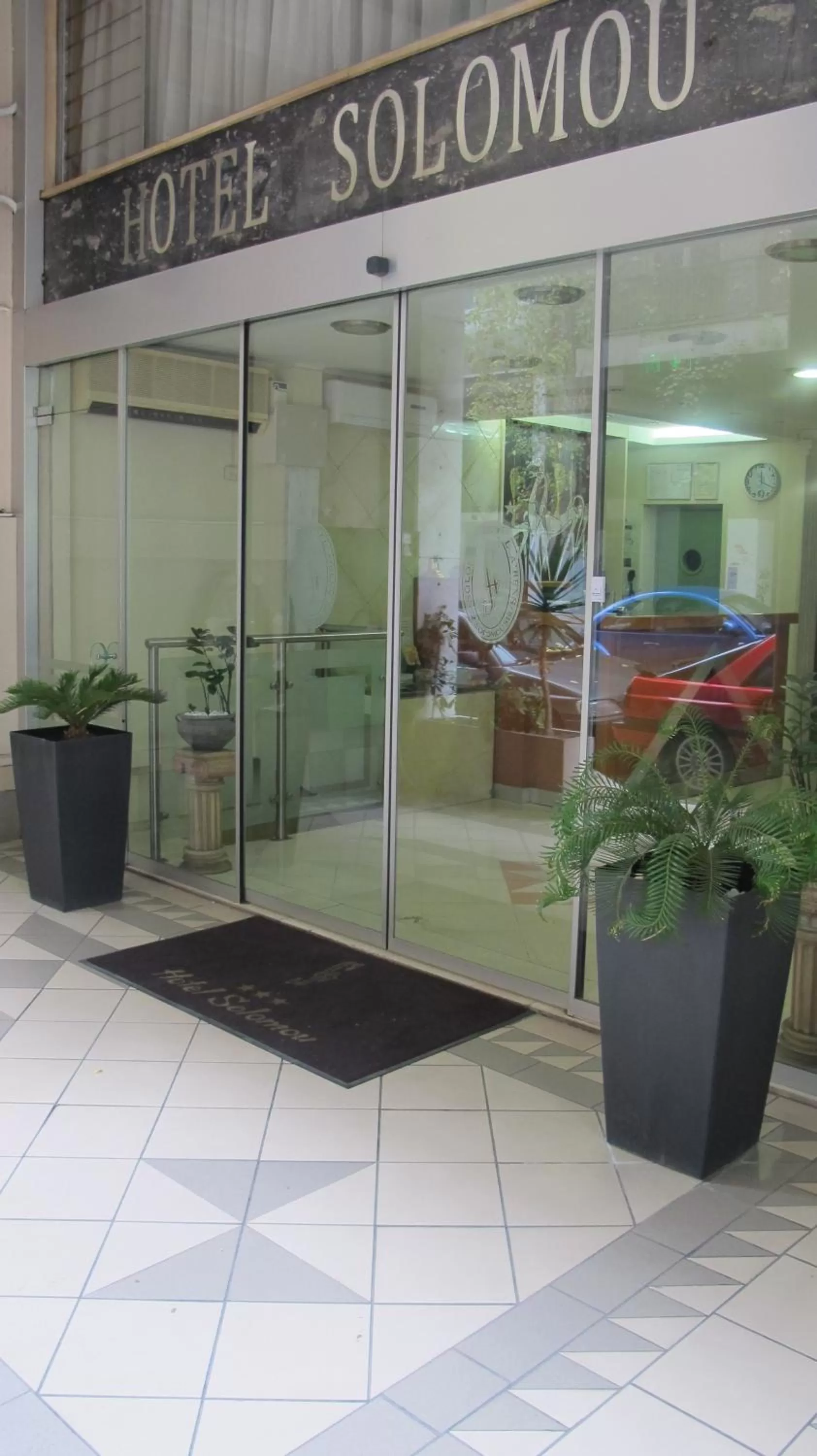 Facade/entrance in Hotel Solomou Athens
