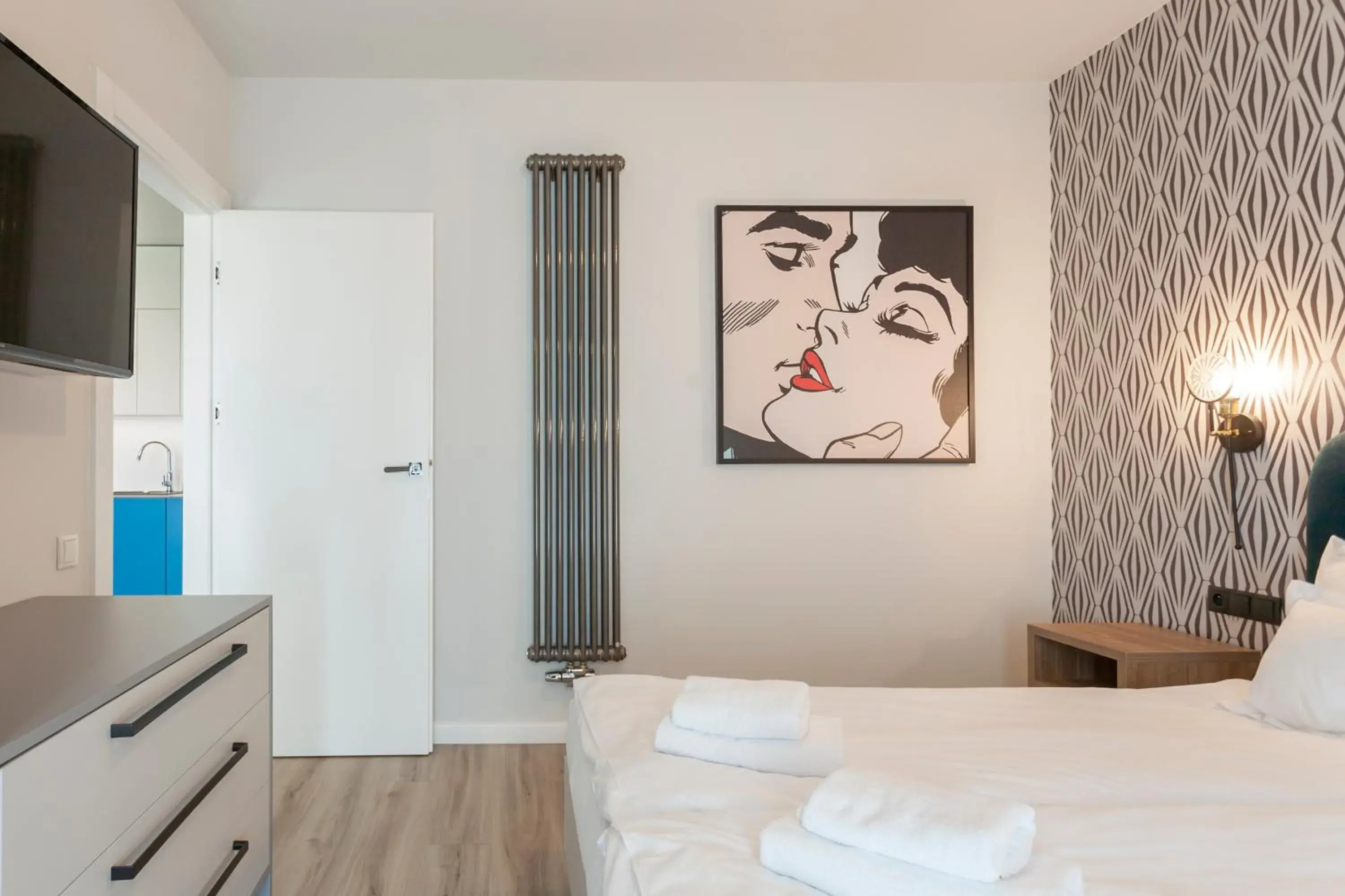 Bedroom, Bed in GRANO APARTMENTS Gdansk Nowa Motlawa SPA & Wellness