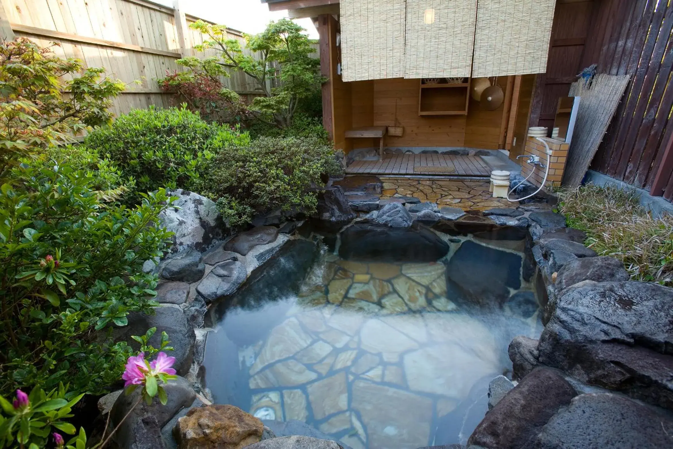Open Air Bath in Satsuki Bessou Ryokan