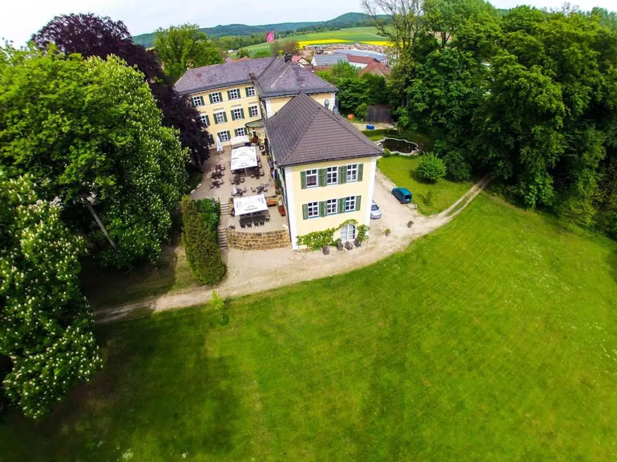 Bird's eye view, Bird's-eye View in Schloss Burgellern