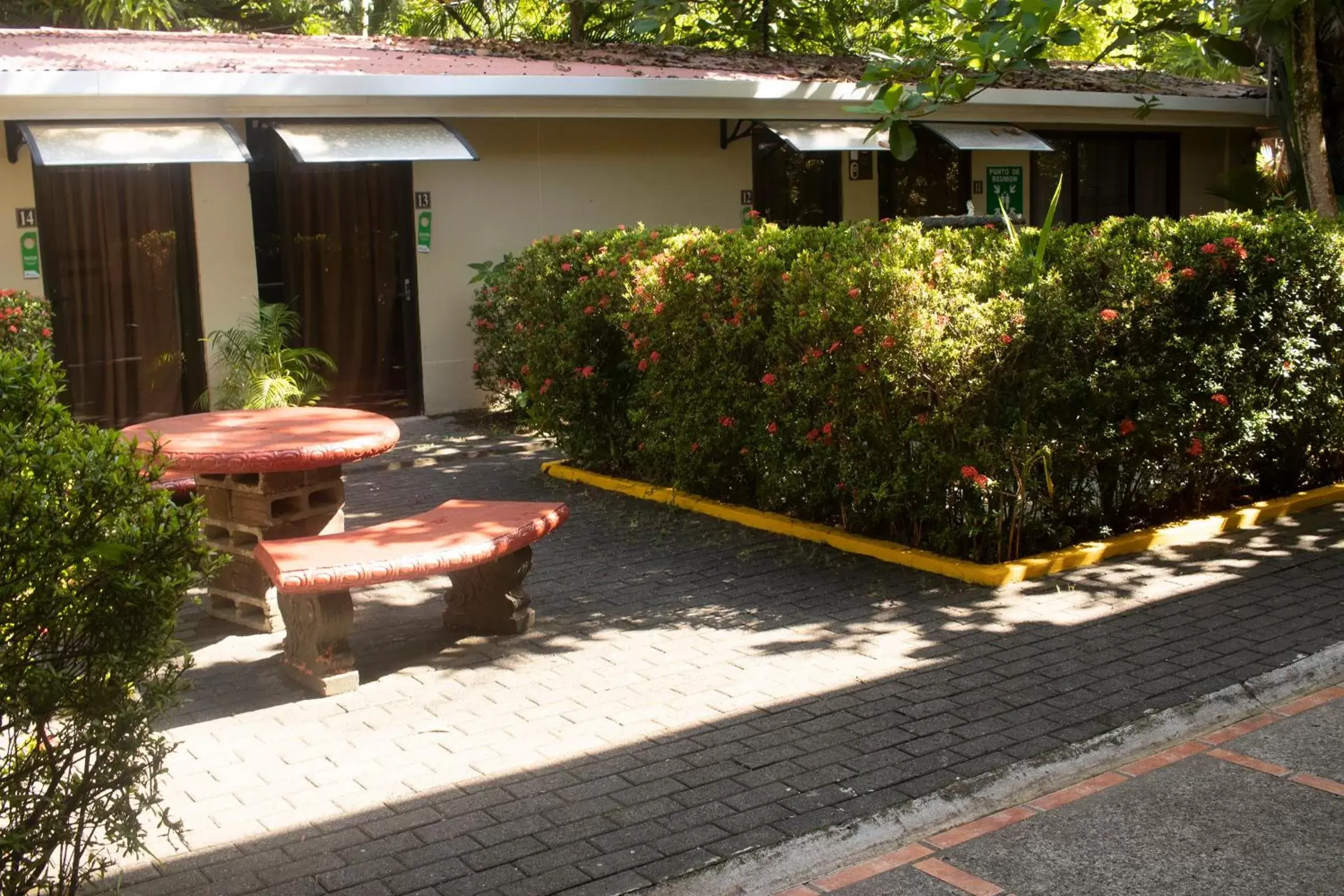 Patio in Hotel Playa Westfalia