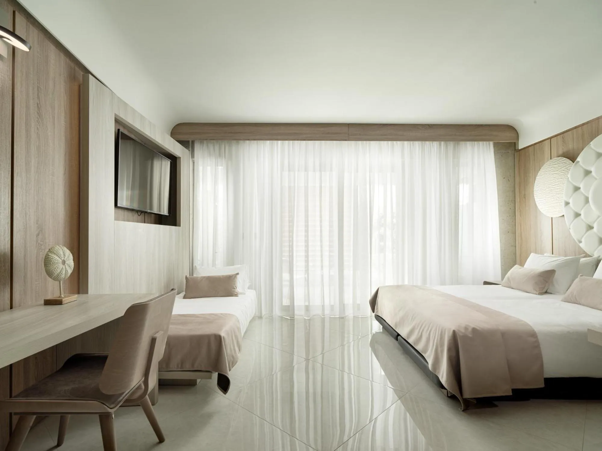 Bedroom, Bed in Nautilux Rethymno by Mage Hotels