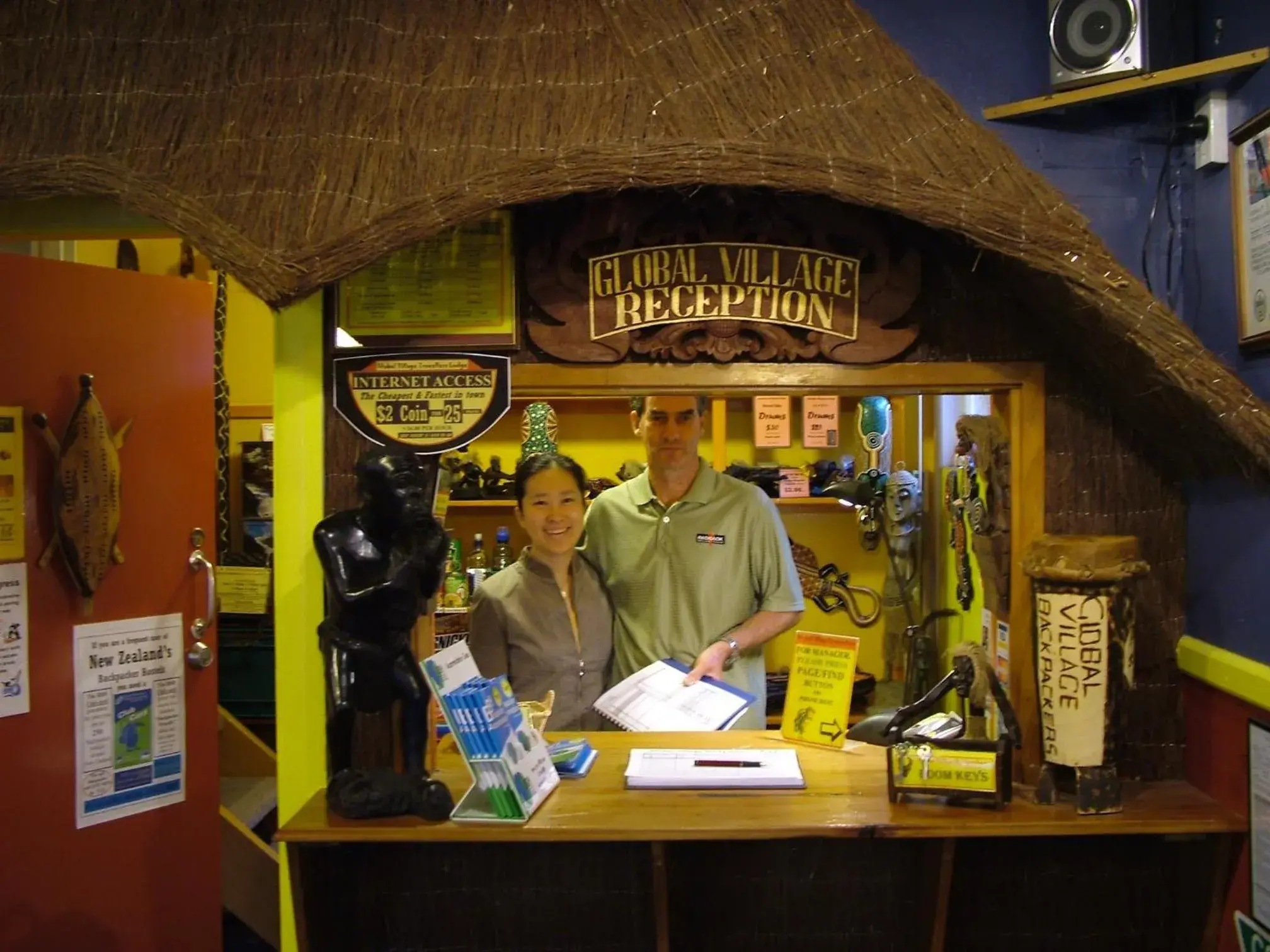 Staff in Global Village Travellers Lodge