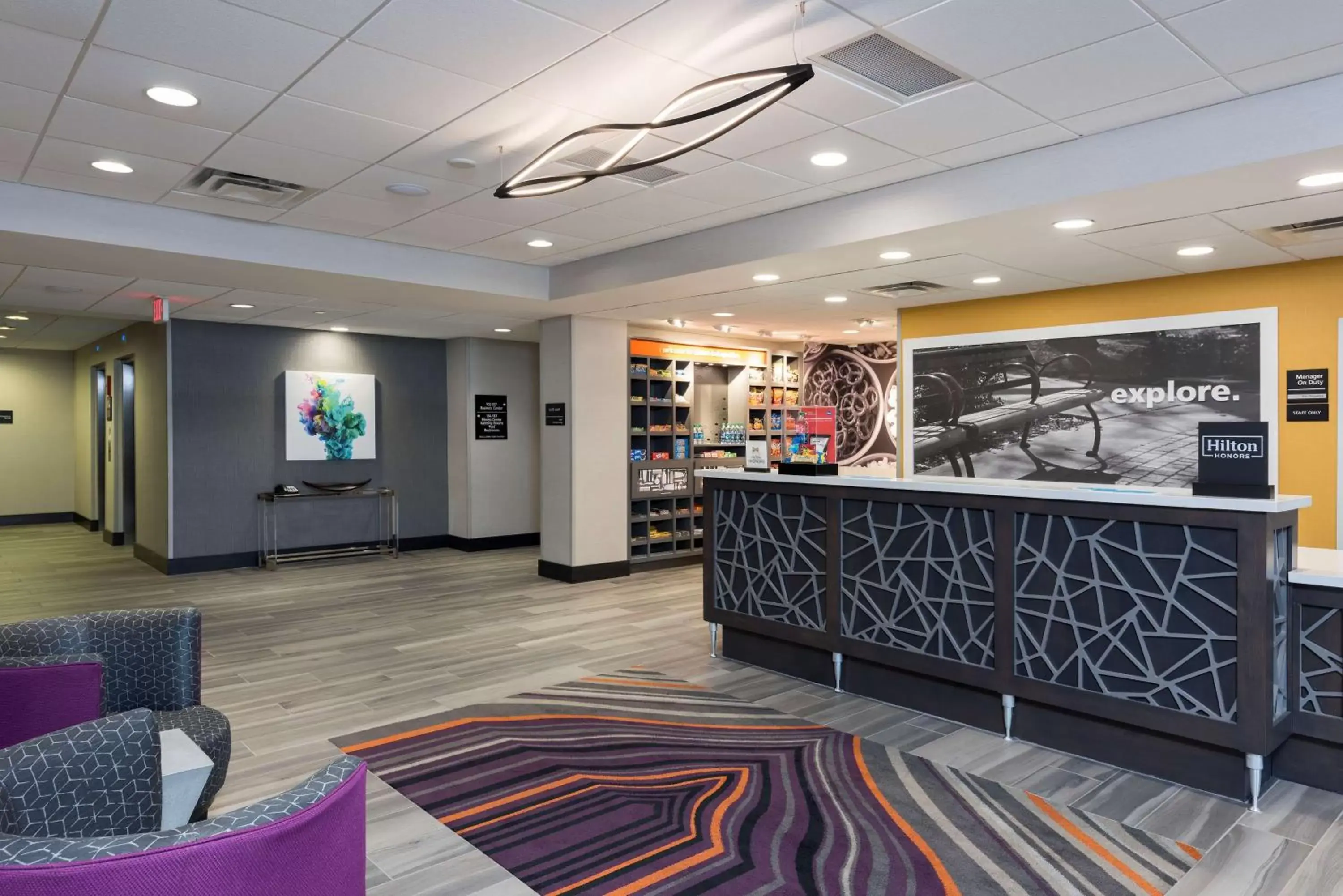 Lobby or reception, Lobby/Reception in Hampton Inn & Suites West Lafayette, In