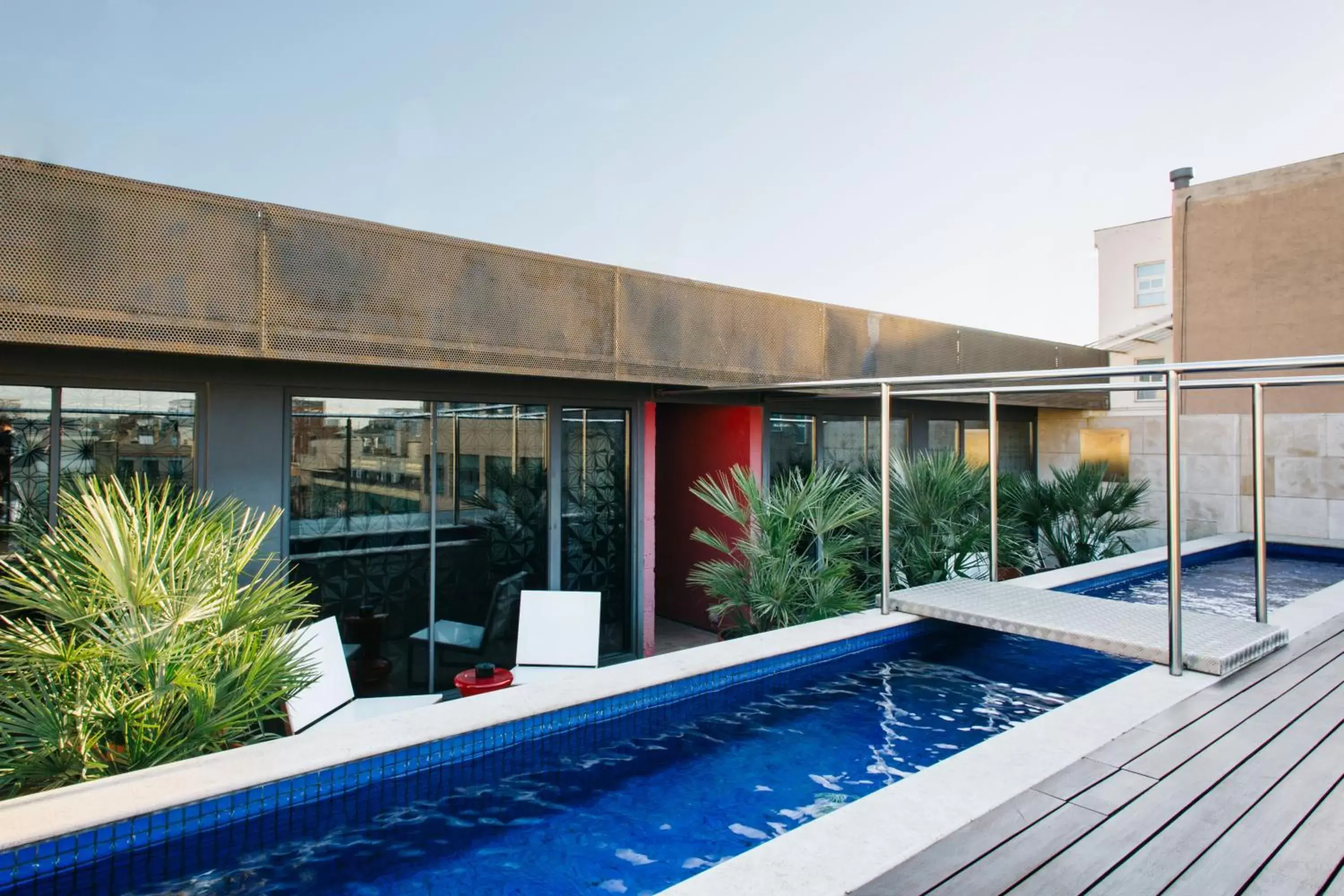 Balcony/Terrace, Swimming Pool in Hotel Granados 83, a Member of Design Hotels