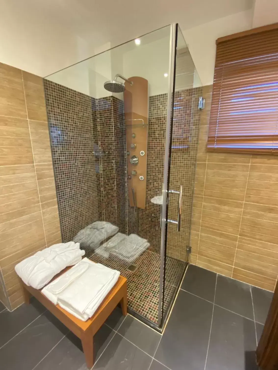 Shower, Bathroom in Card International Hotel