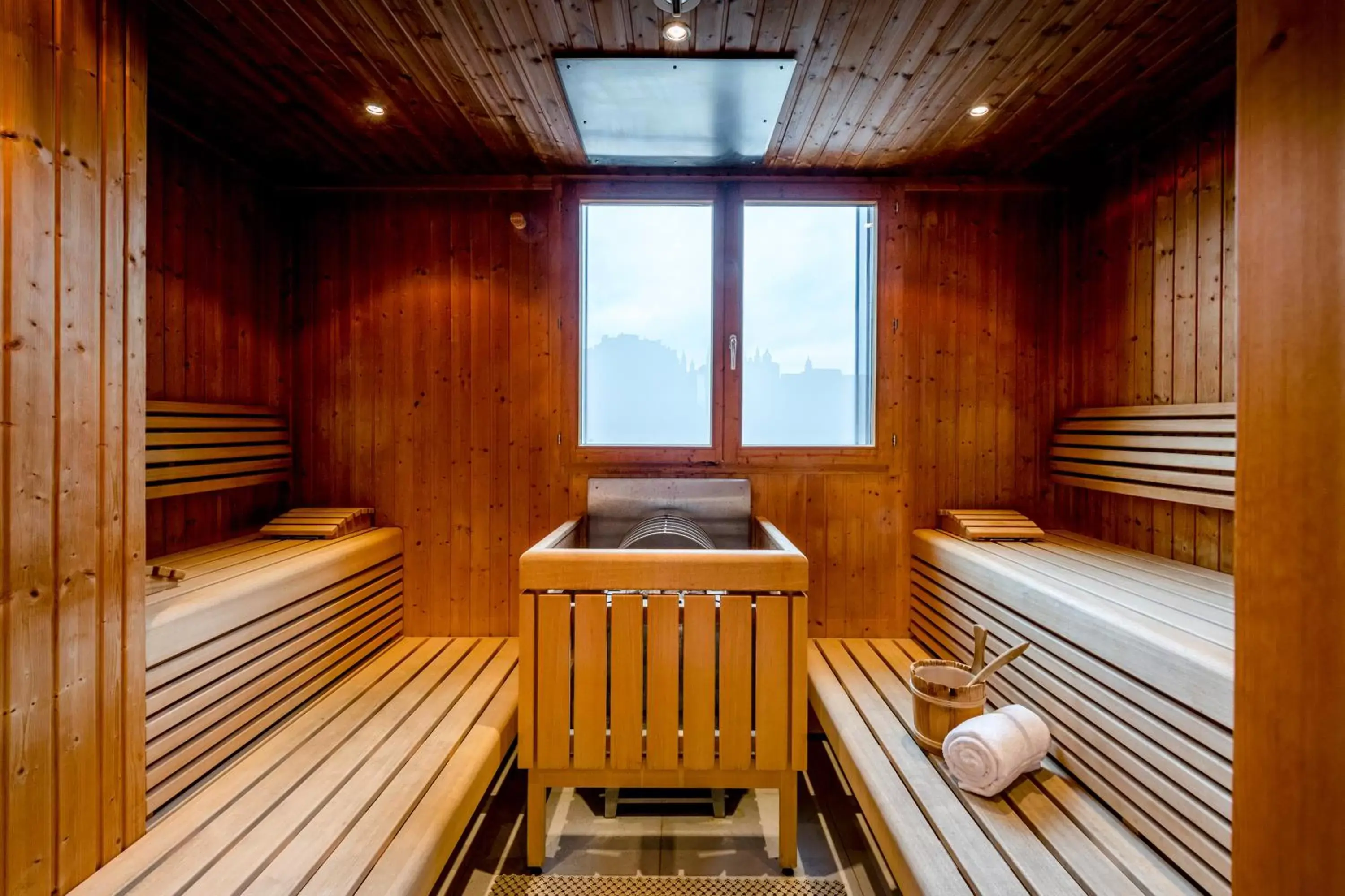 Sauna in IMLAUER HOTEL PITTER Salzburg