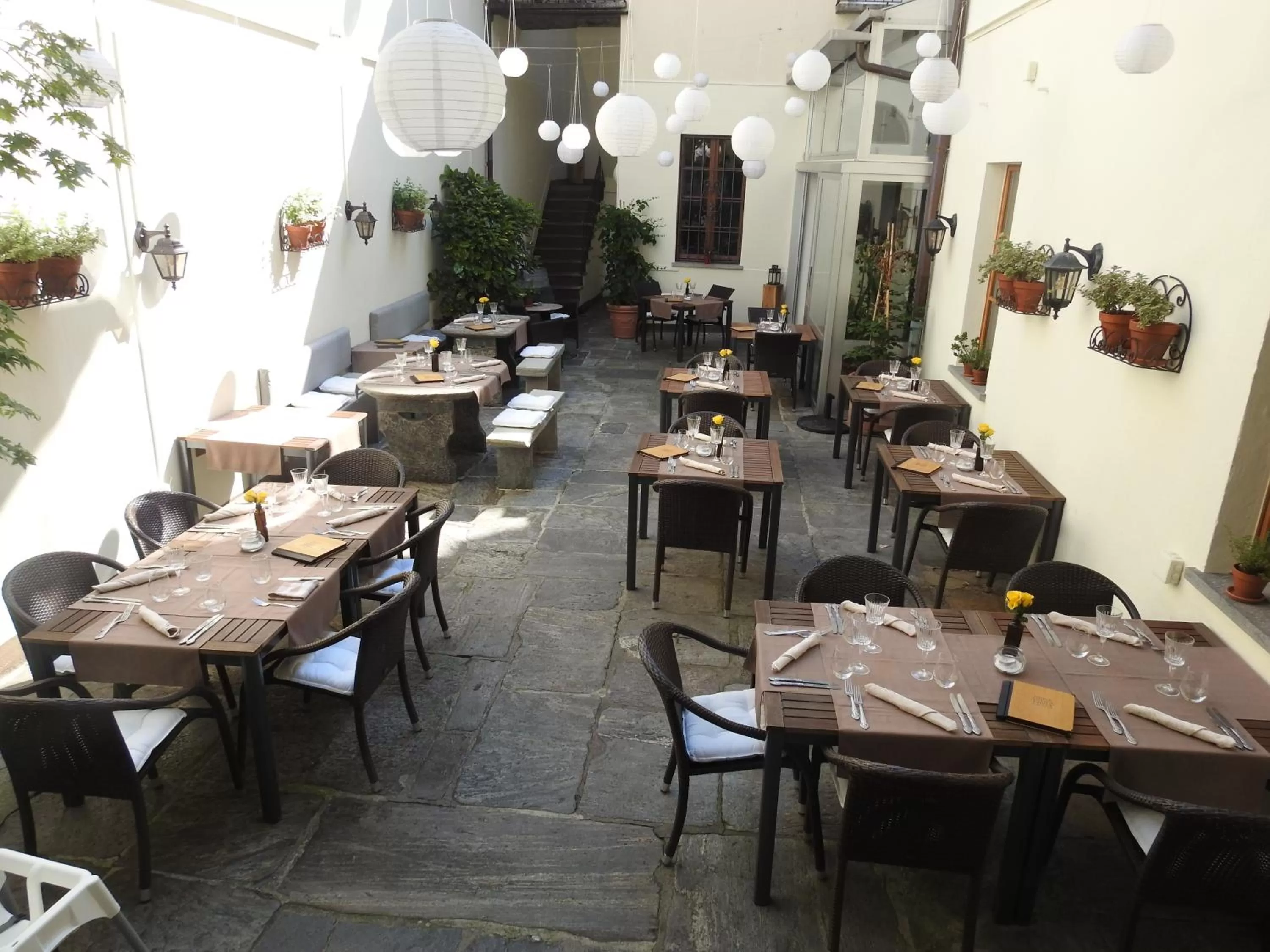 Patio in Boutique-Hotel Antica Posta