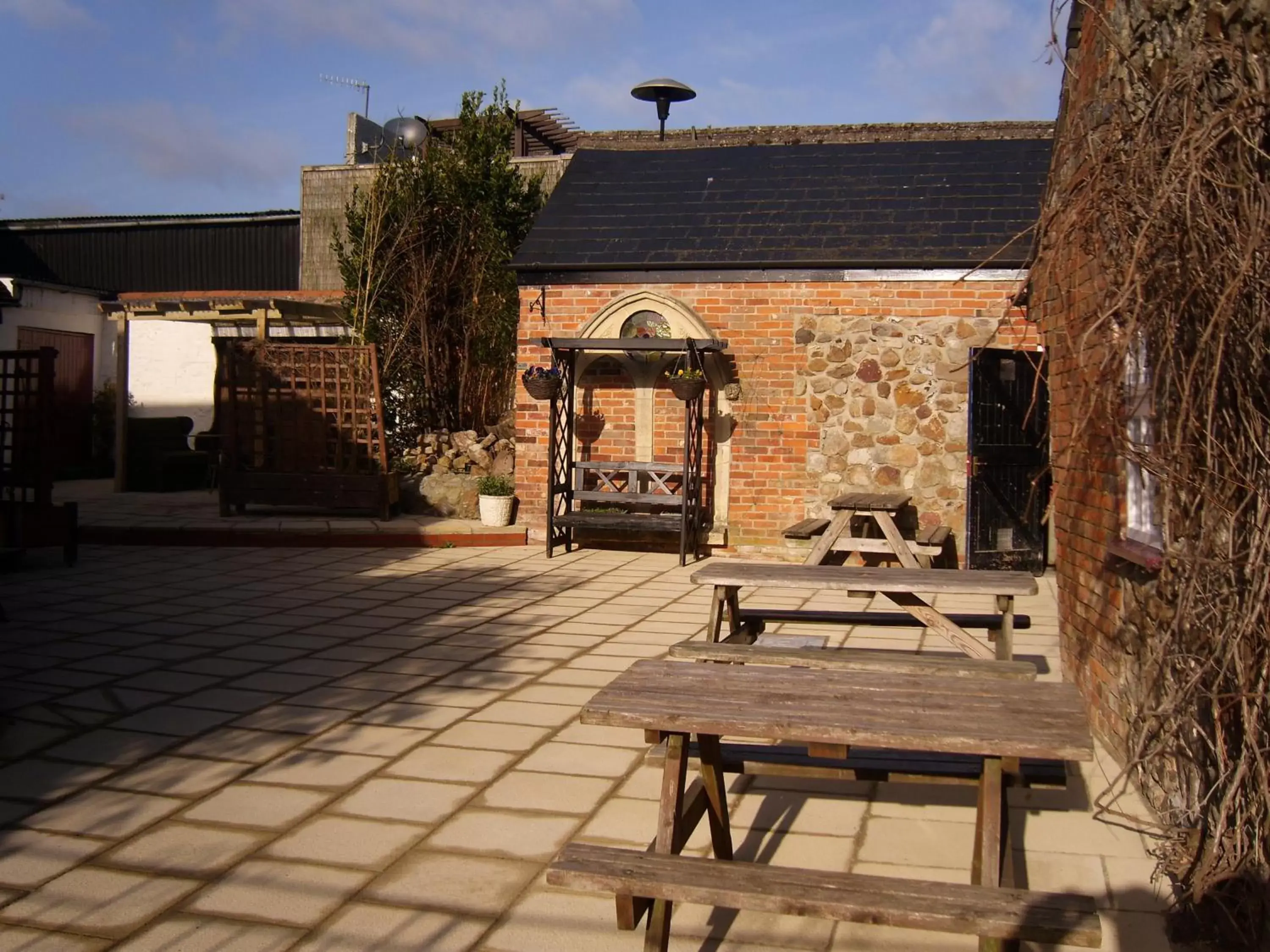 Patio in The Crown Aldbourne