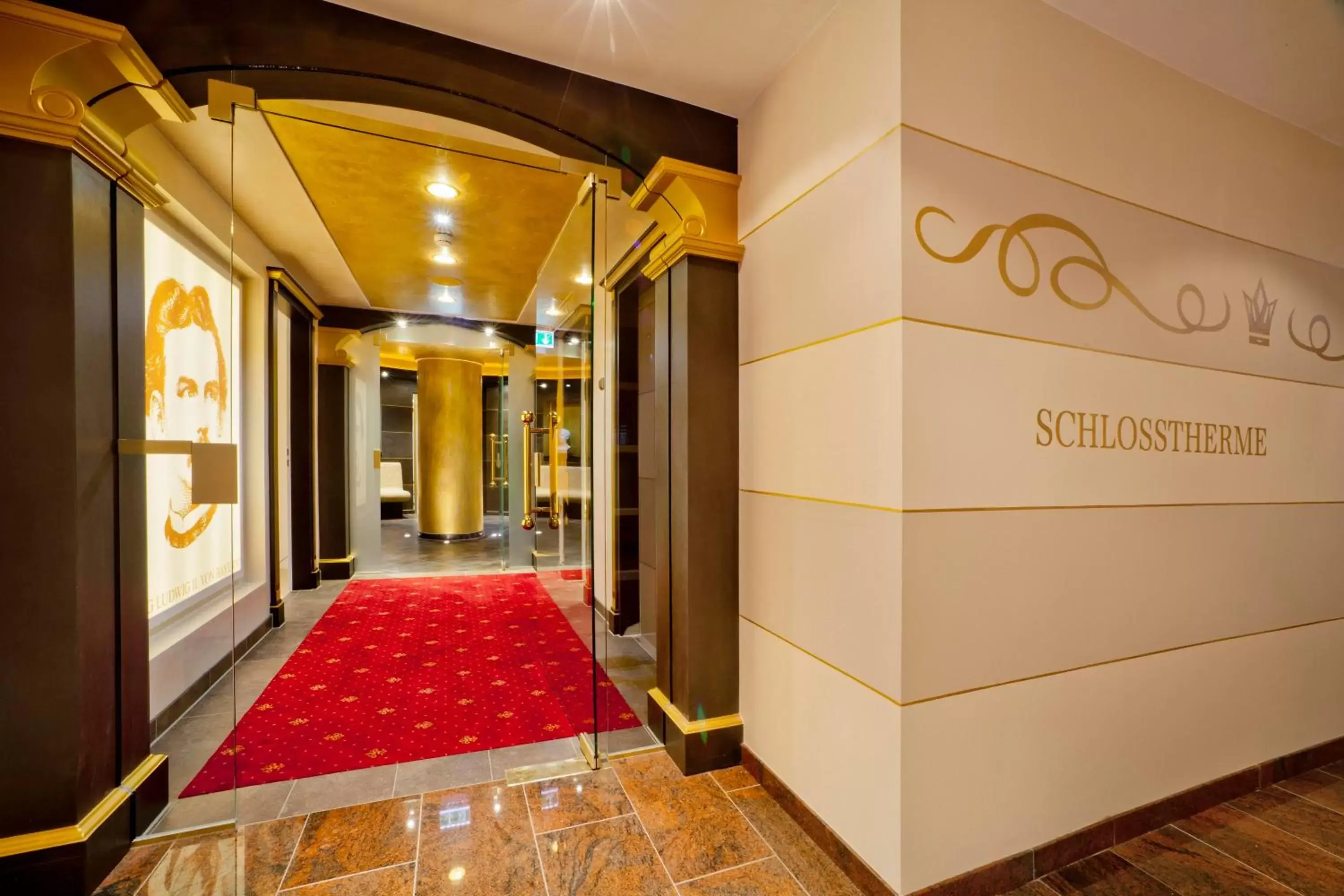 Lobby or reception in Hotel Schlosskrone