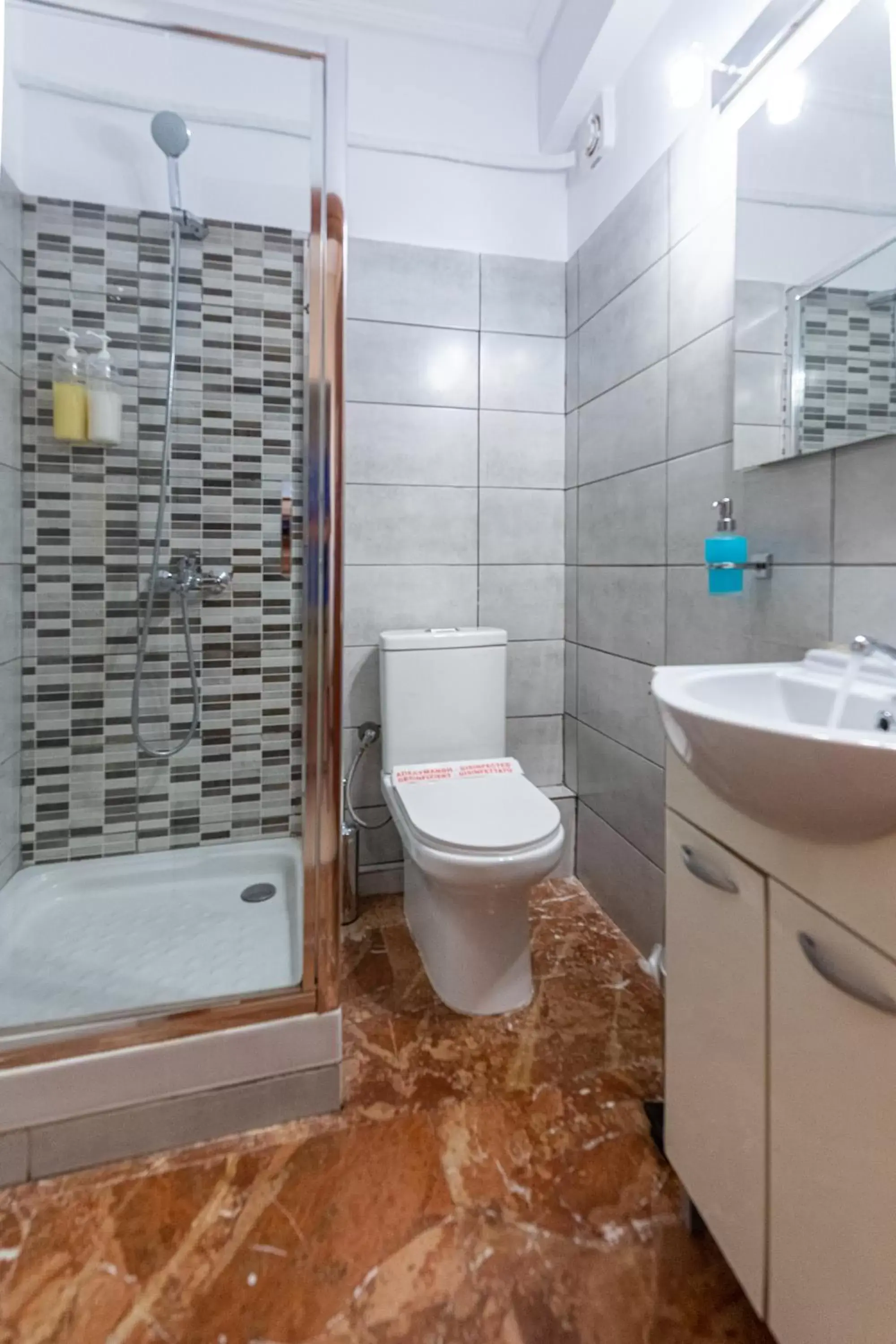 Bathroom in Apartments Tina FREE transfer from-to the airport