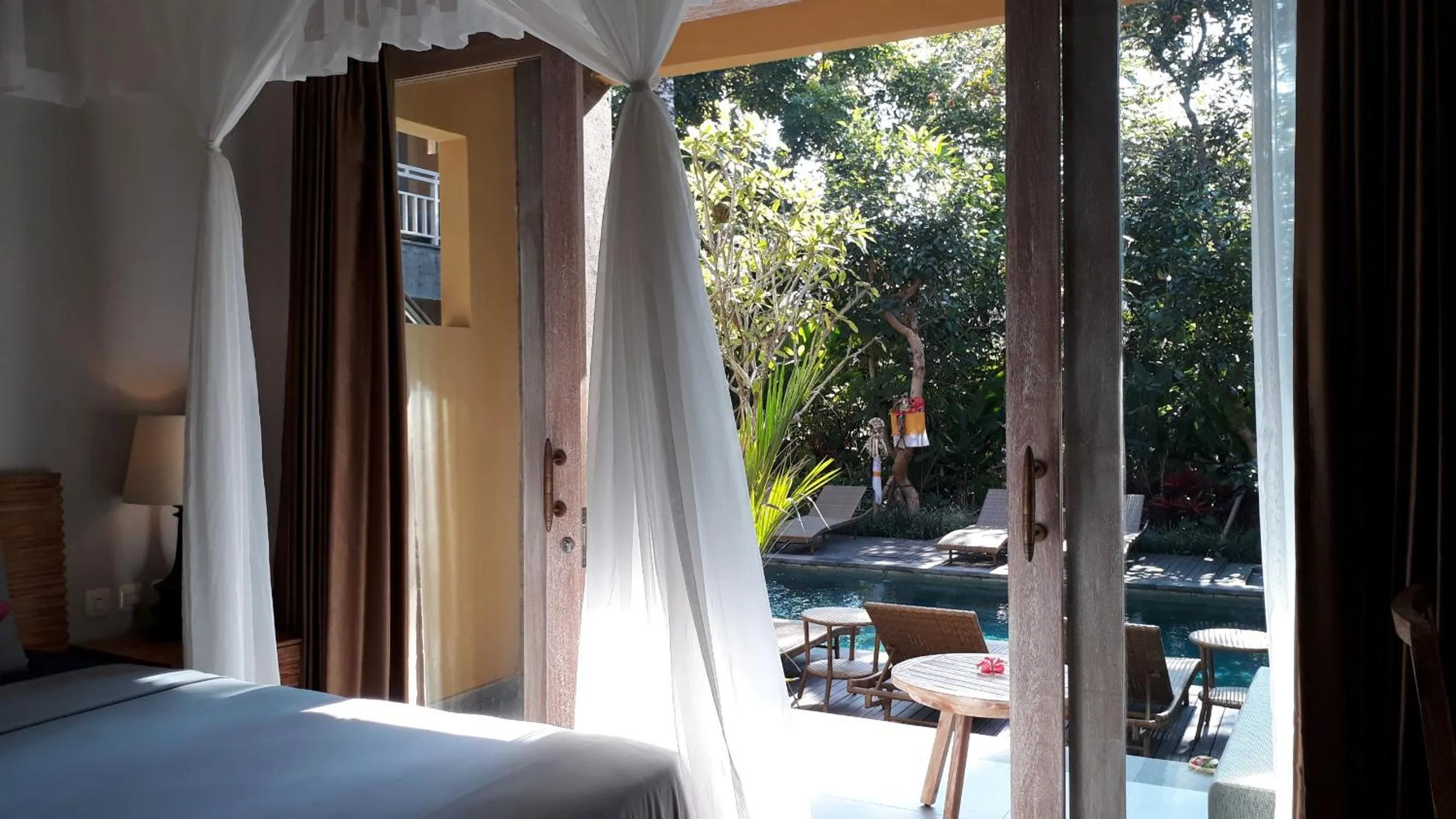 Decorative detail, Bed in Ubad Retreat