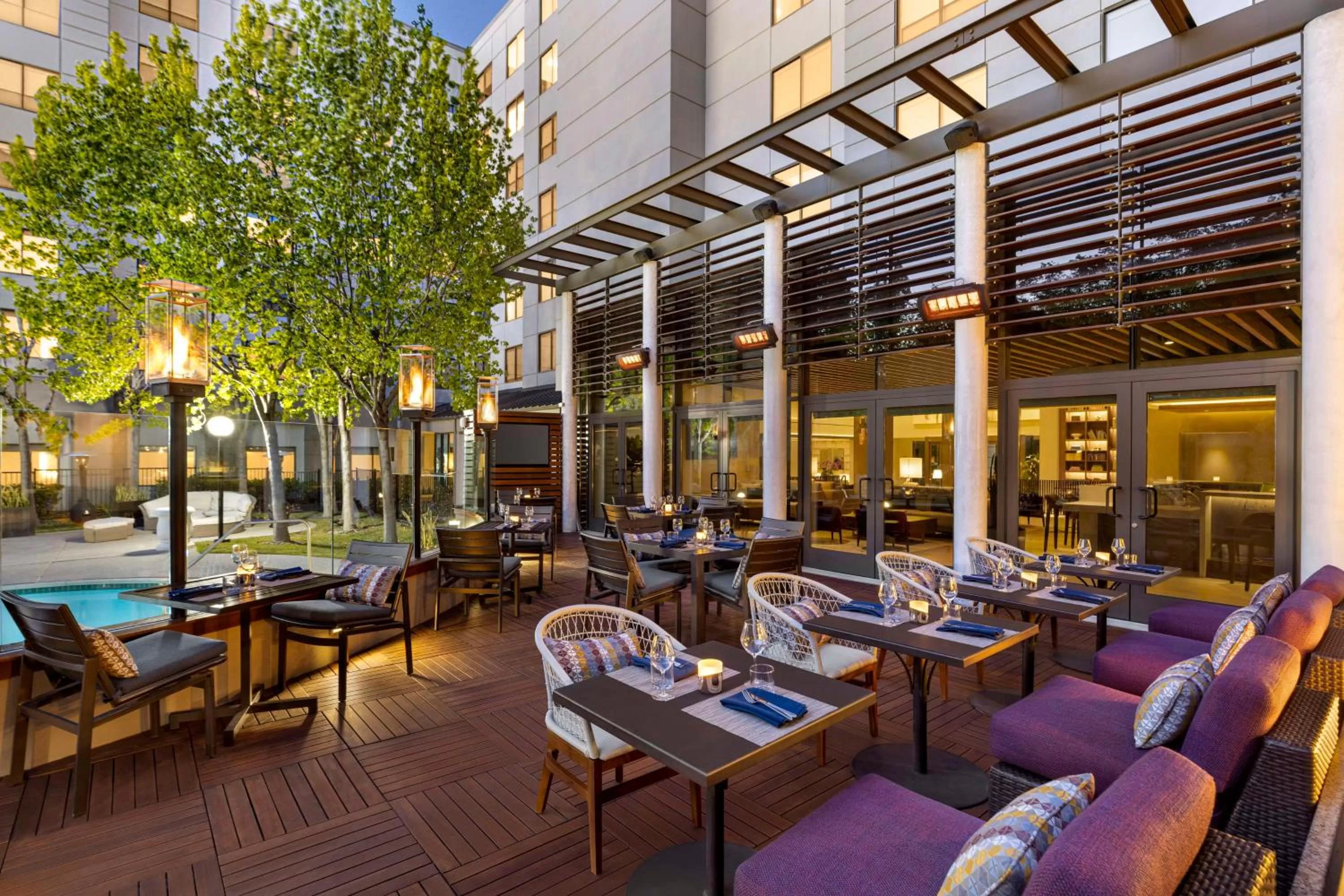 Patio in Hyatt Centric Santa Clara Silicon Valley
