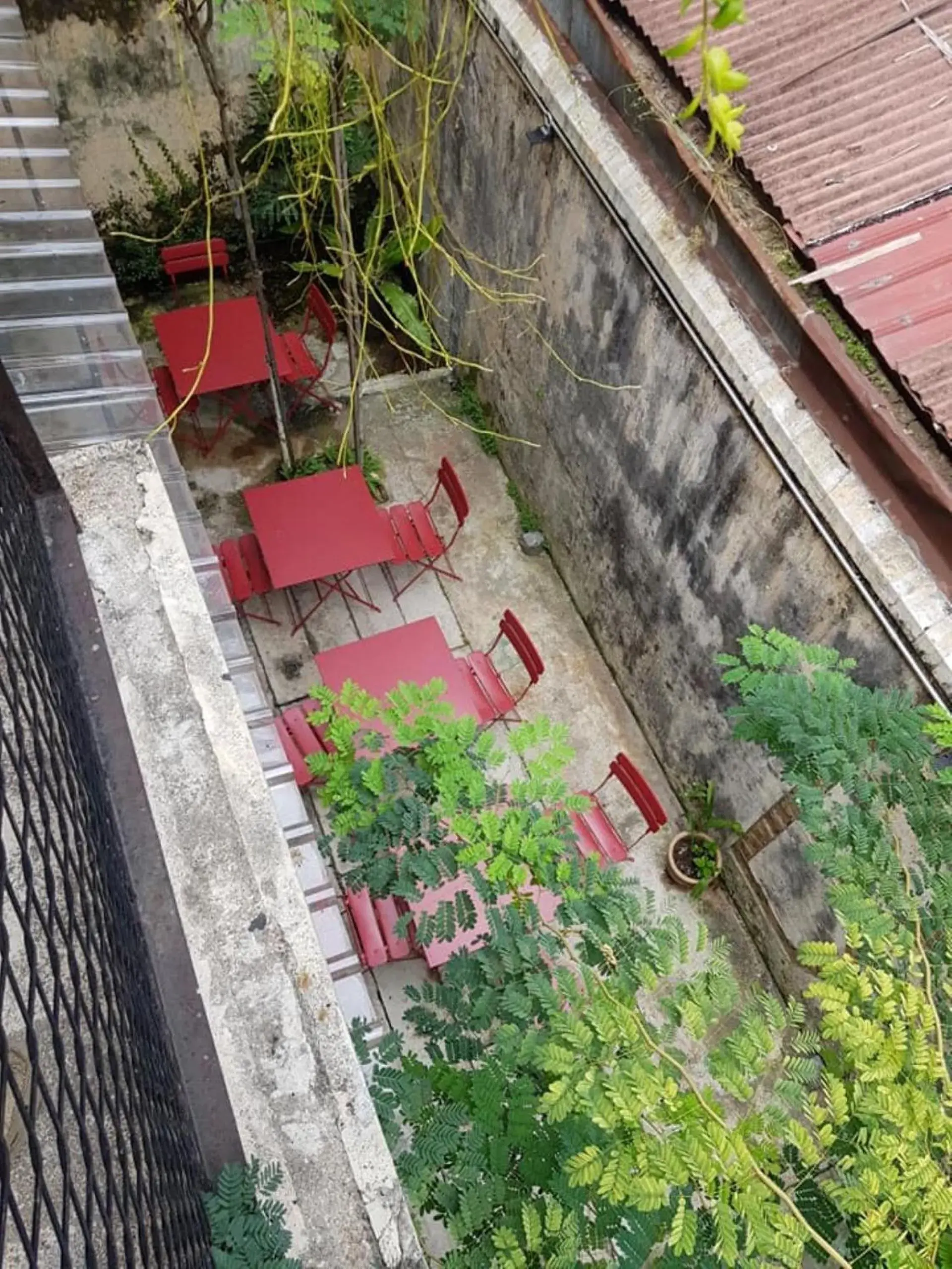 Inner courtyard view, Pool View in The Brownstone Hostel & Space