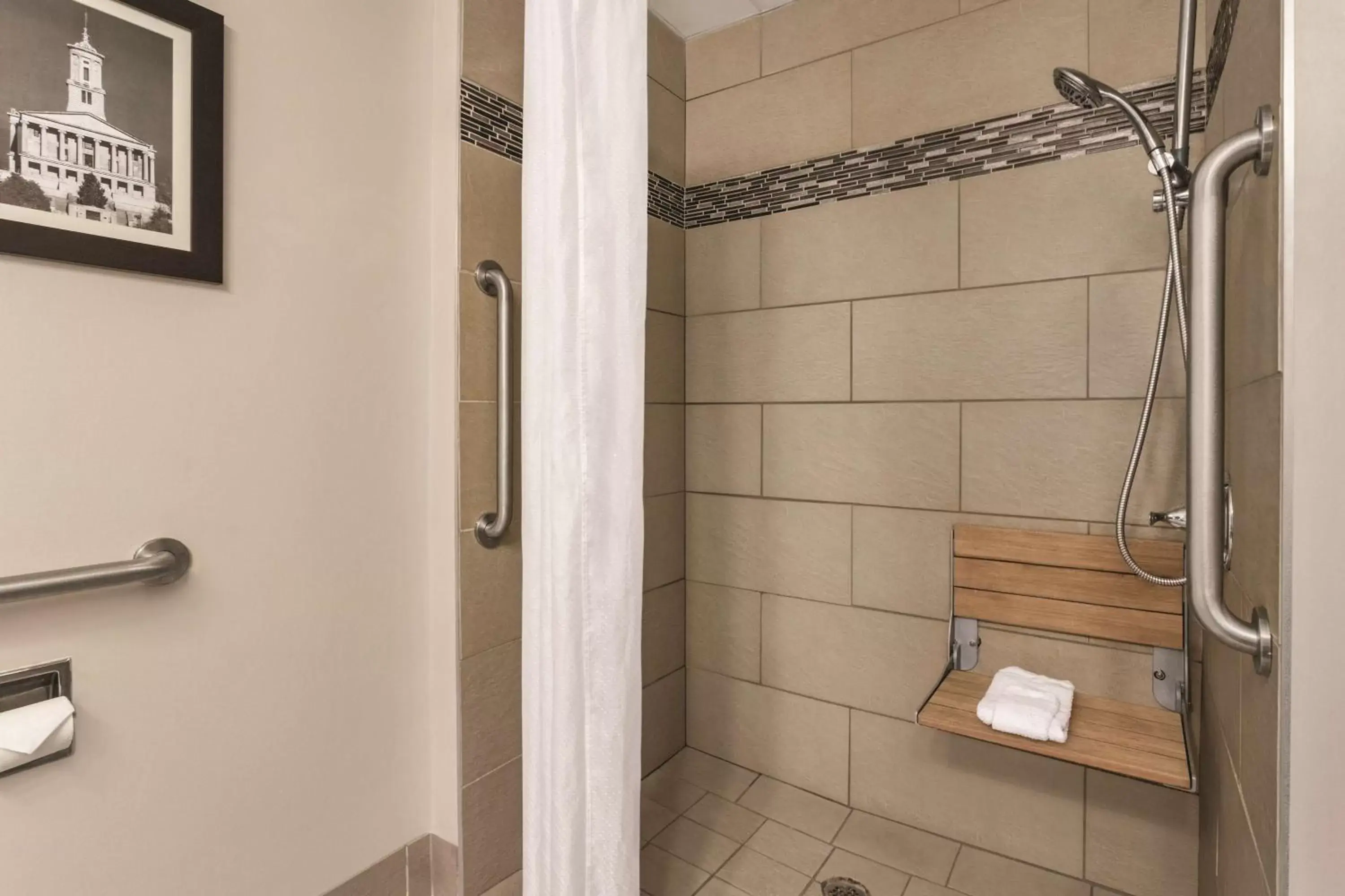 Shower, Bathroom in Country Inn & Suites by Radisson, Nashville Airport East, TN