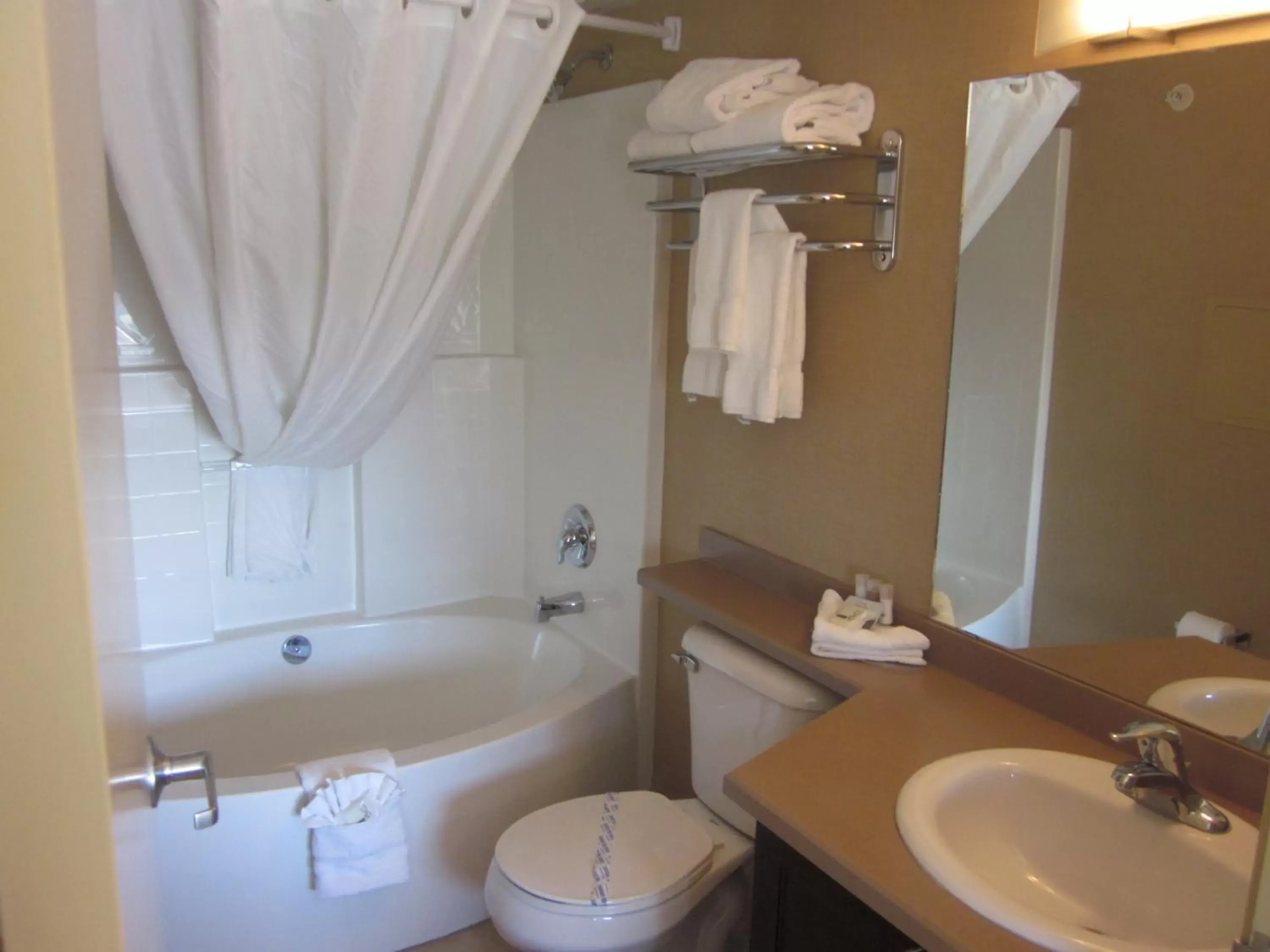 Photo of the whole room, Bathroom in Franklin Suite Hotel