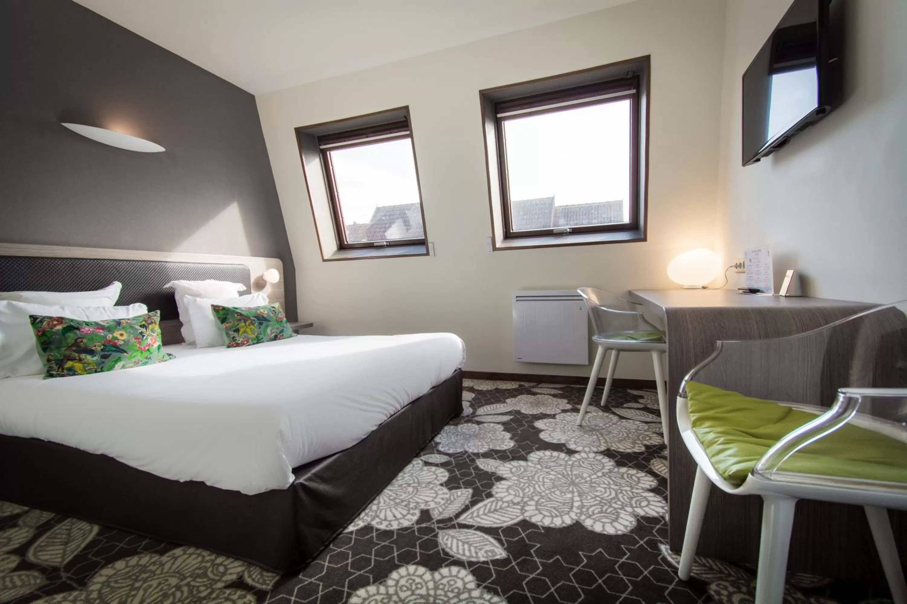 Bed in Hôtel Restaurant Vaillant proche Europapark Rulantica