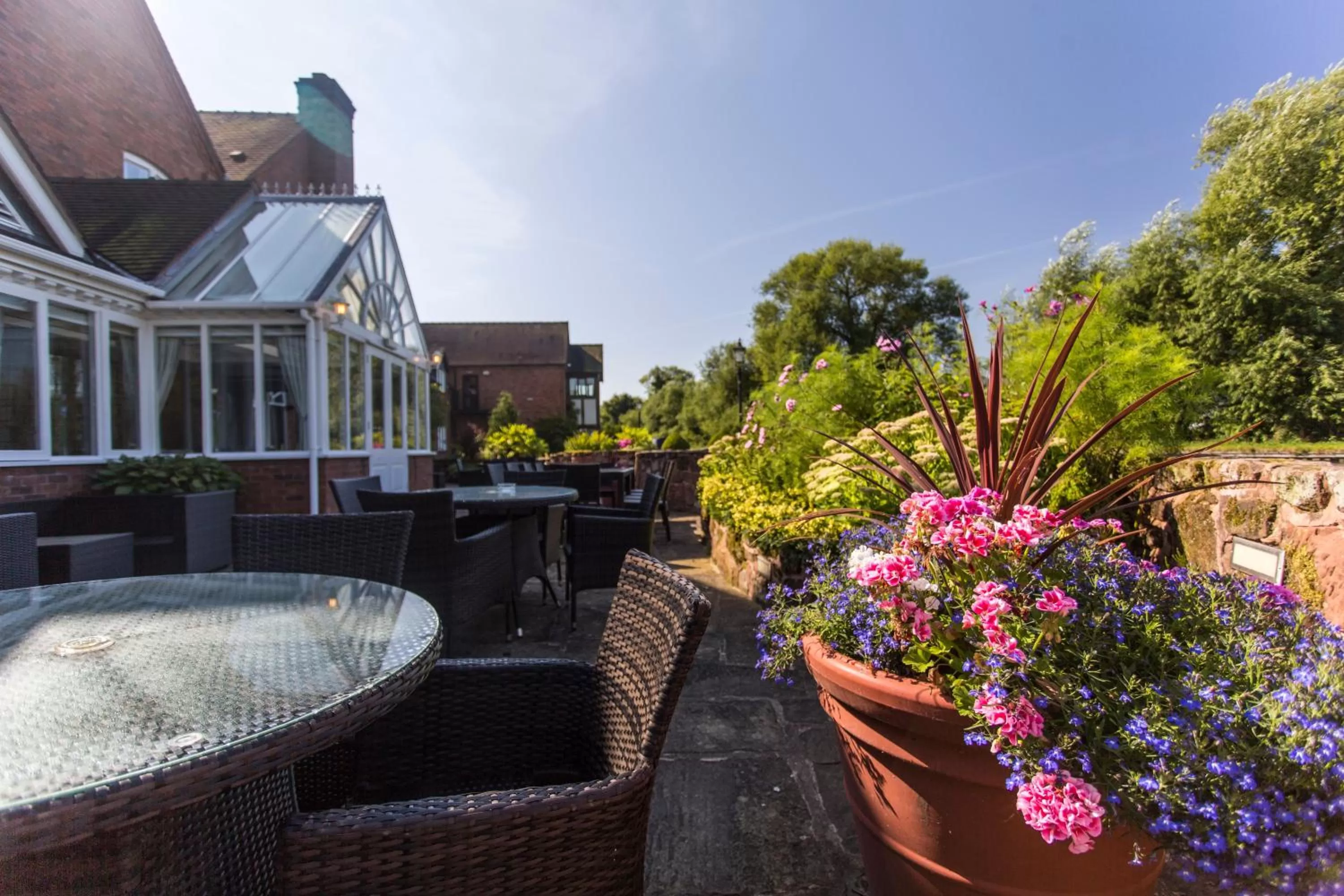 Patio in The Moat House