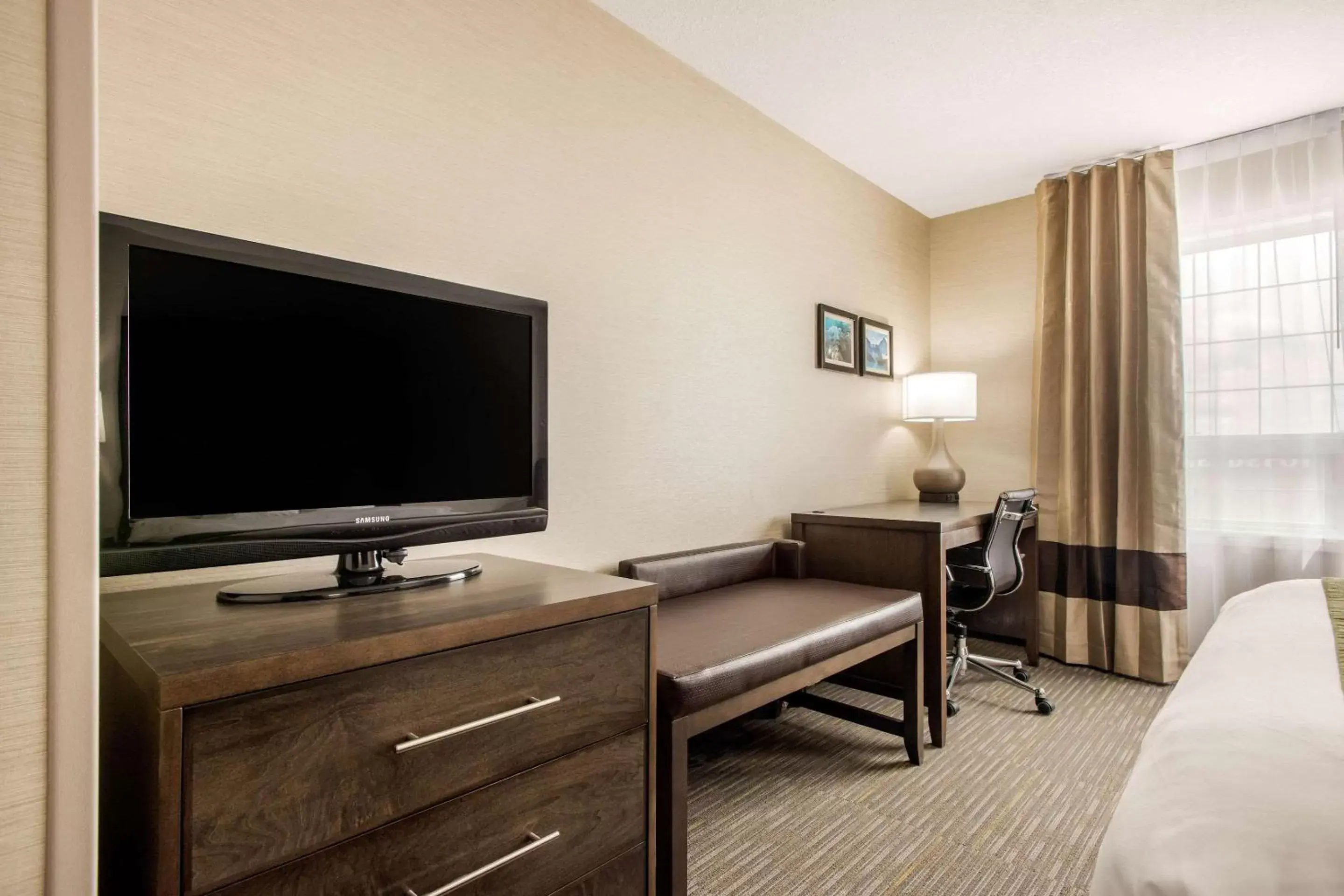 Photo of the whole room, TV/Entertainment Center in Comfort Inn & Suites Red Deer