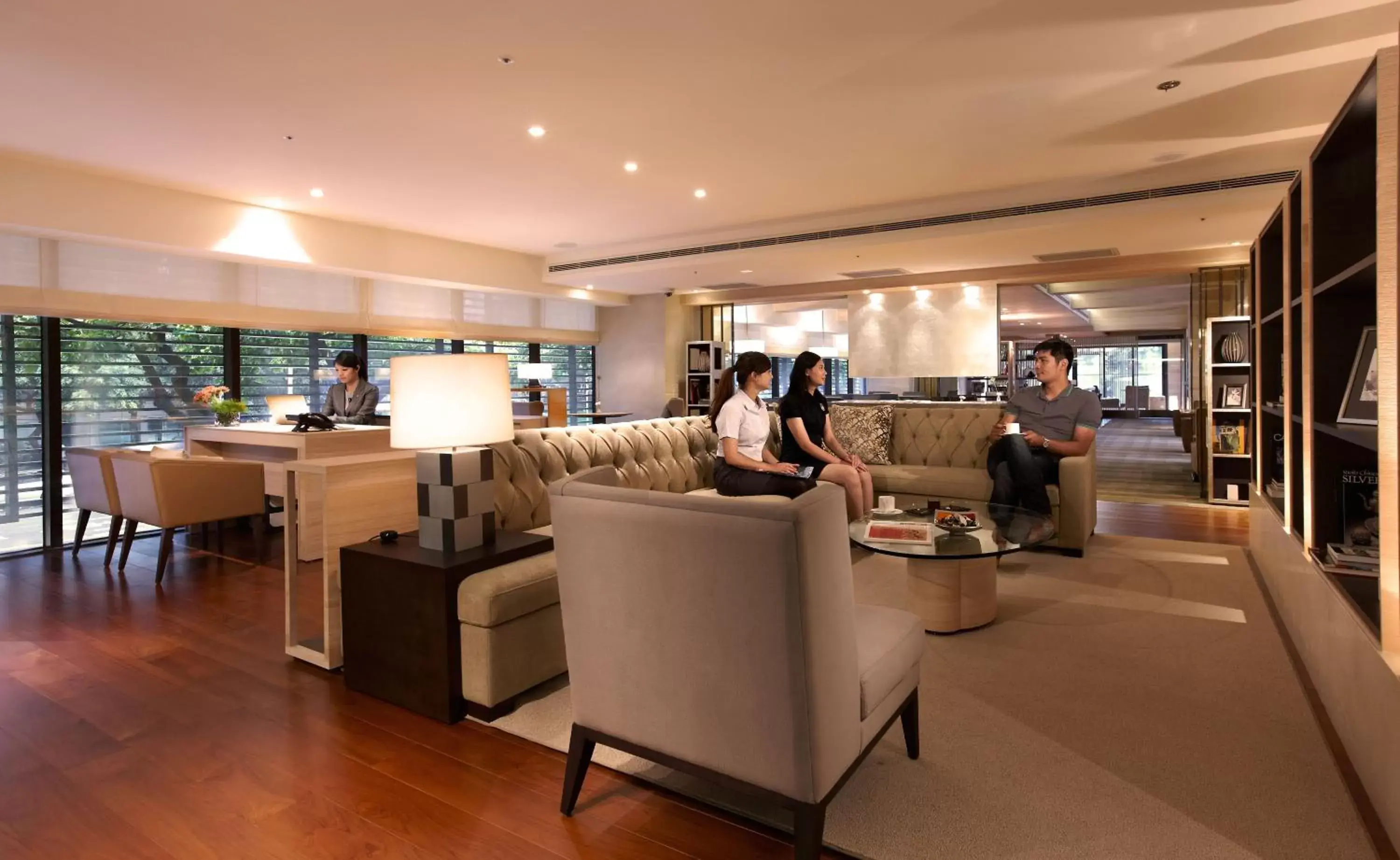 Communal lounge/ TV room in Hotel COZZI Minsheng Taipei