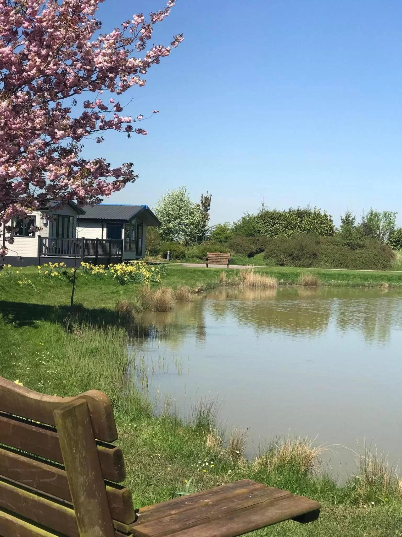 Fishing in Grange Farm Park