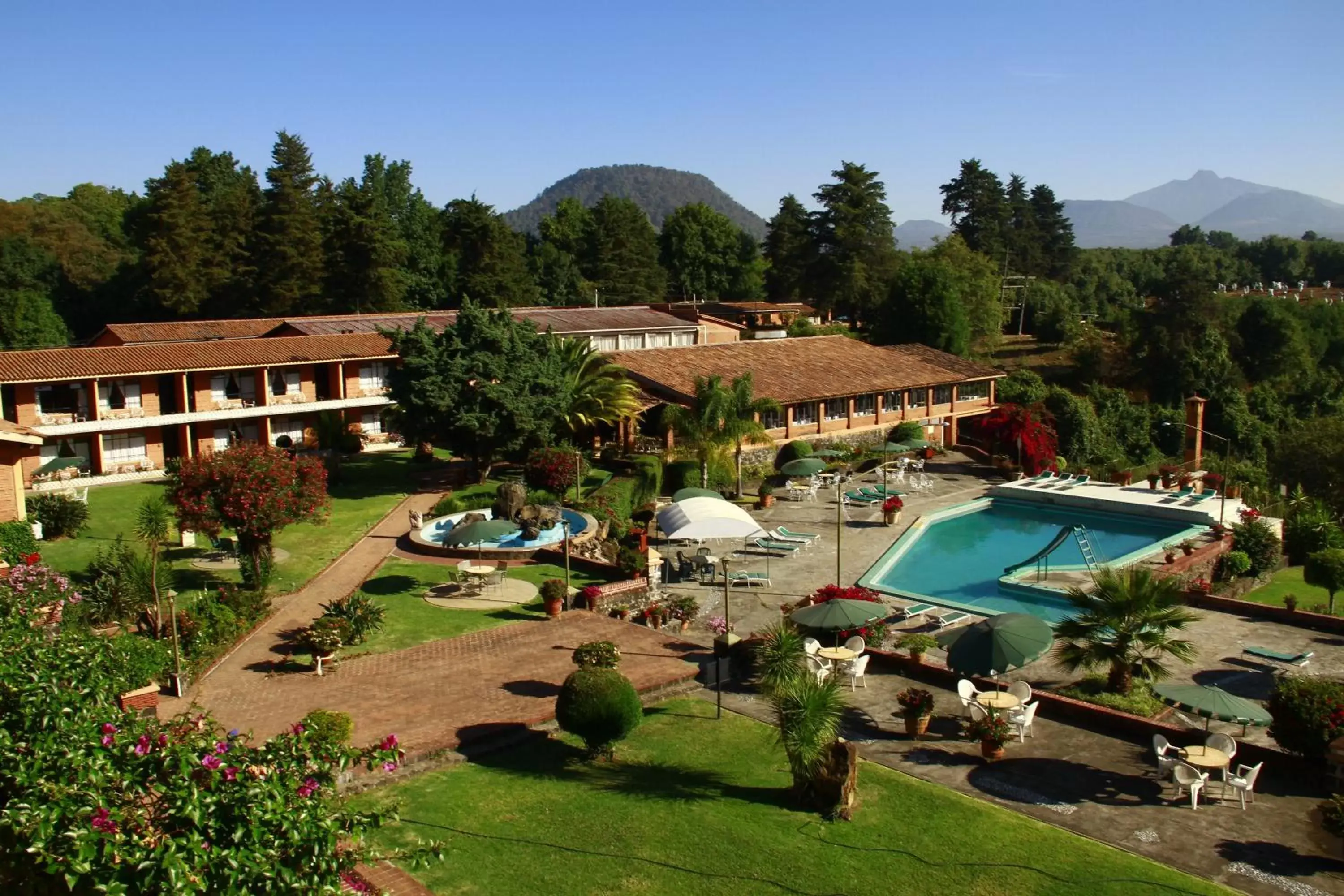 Pool View in Hotel Pie de la Sierra