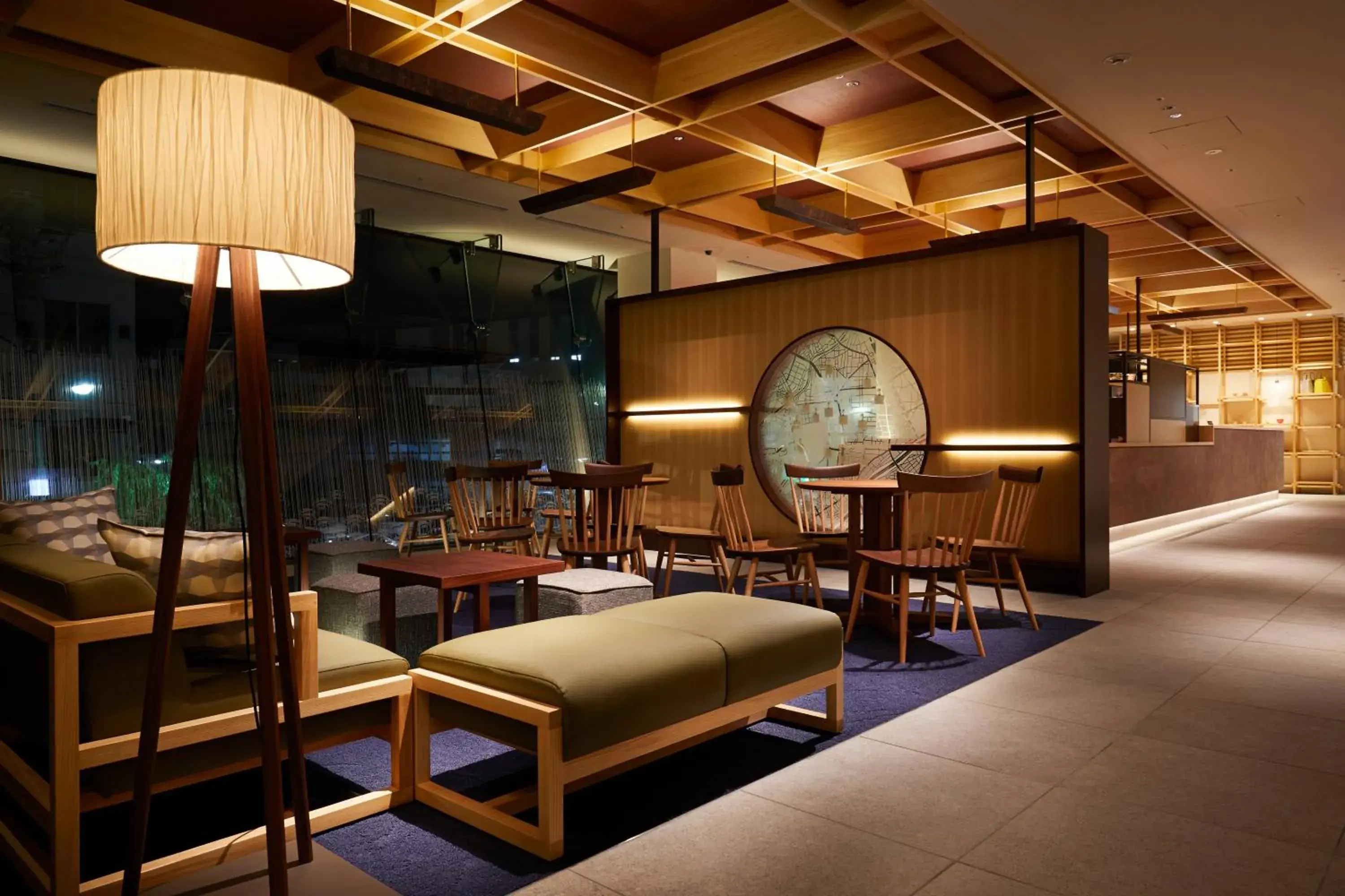 Communal lounge/ TV room in Hotel Amanek Kanazawa