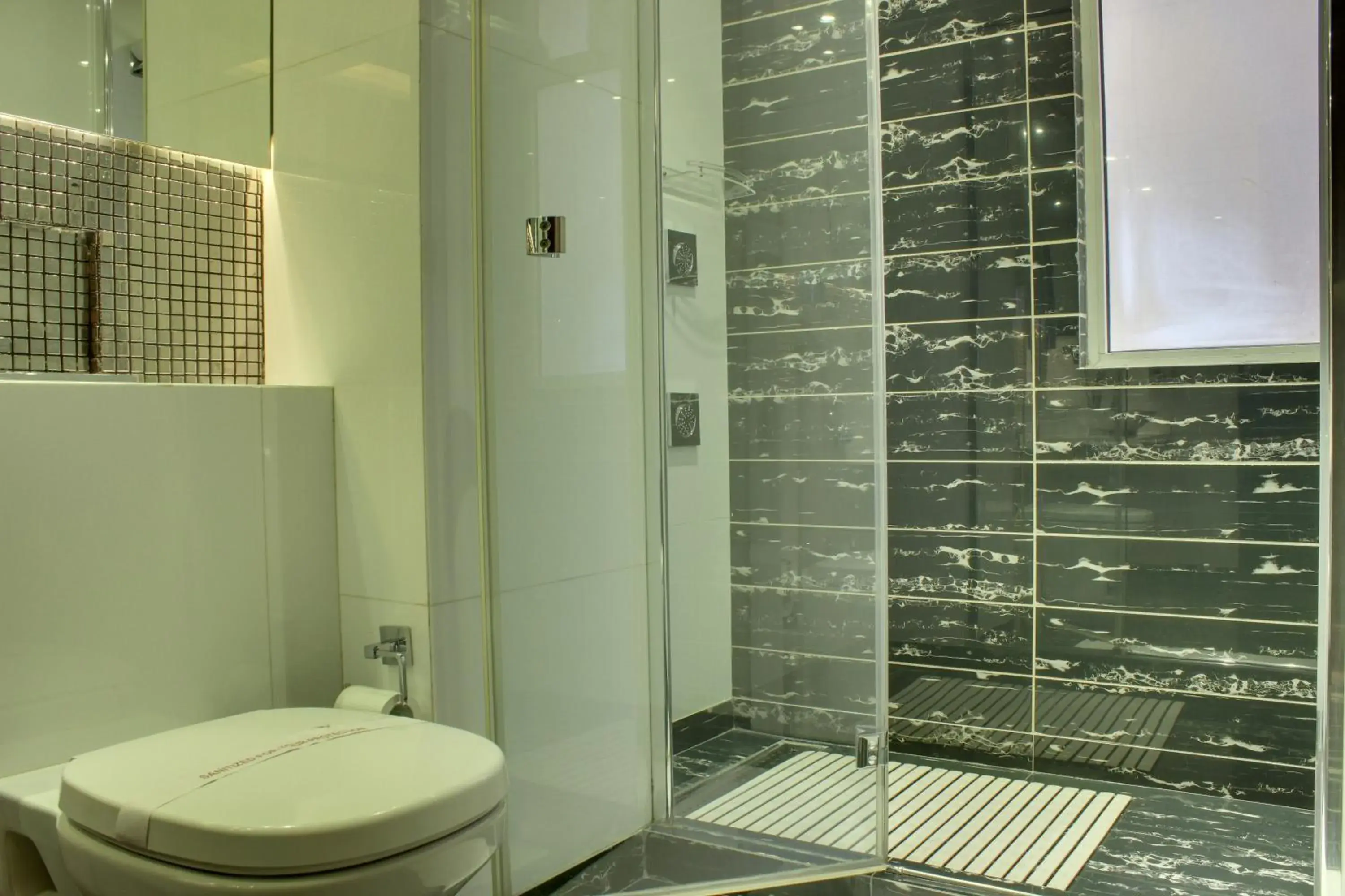 Shower, Bathroom in Grand Godwin Near NDLS Railway Station- Paharganj
