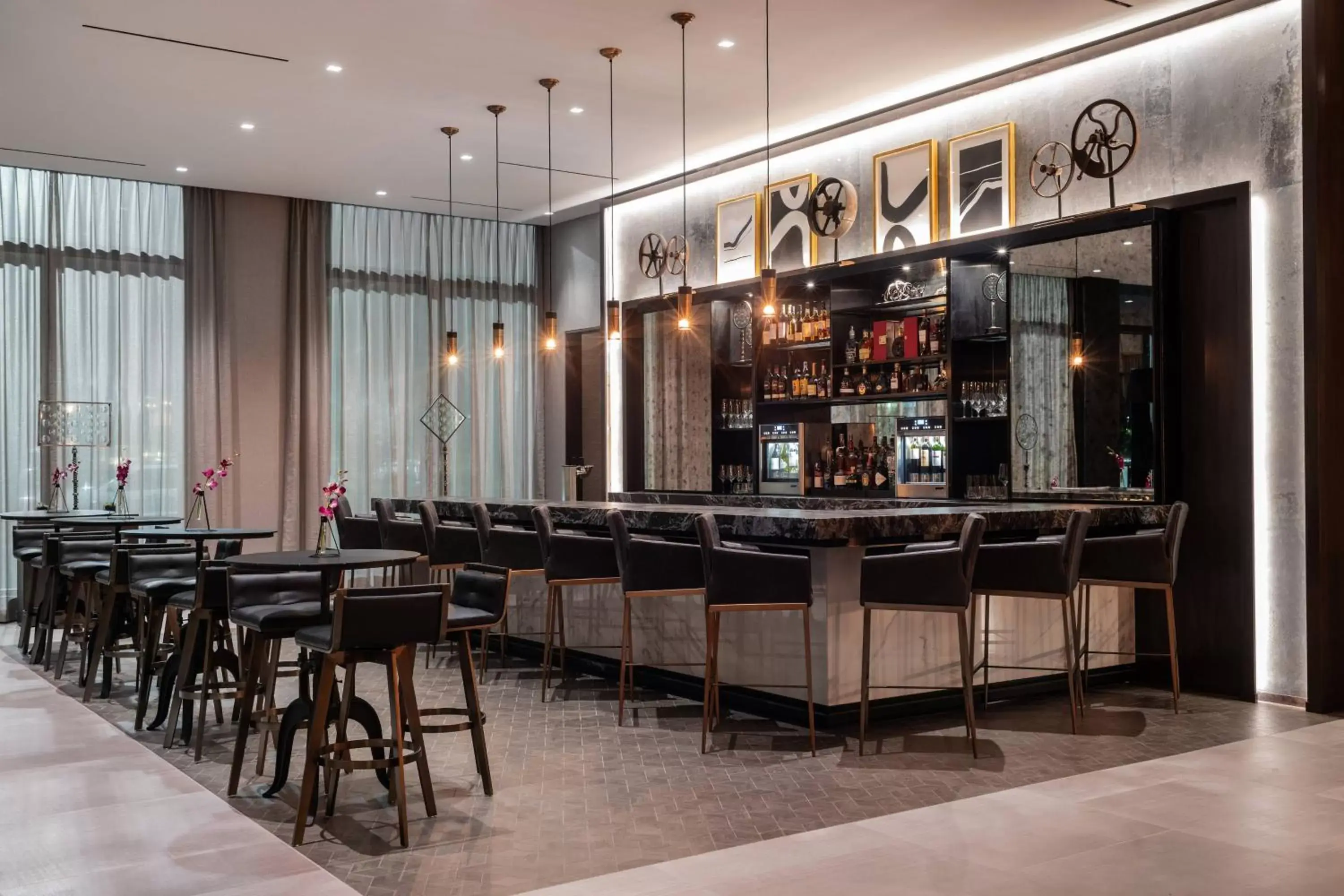 Lobby or reception in The Row Hotel at Assembly Row, Autograph Collection Lobby or reception in The Row Hotel at Assembly Row, Autograph Collection