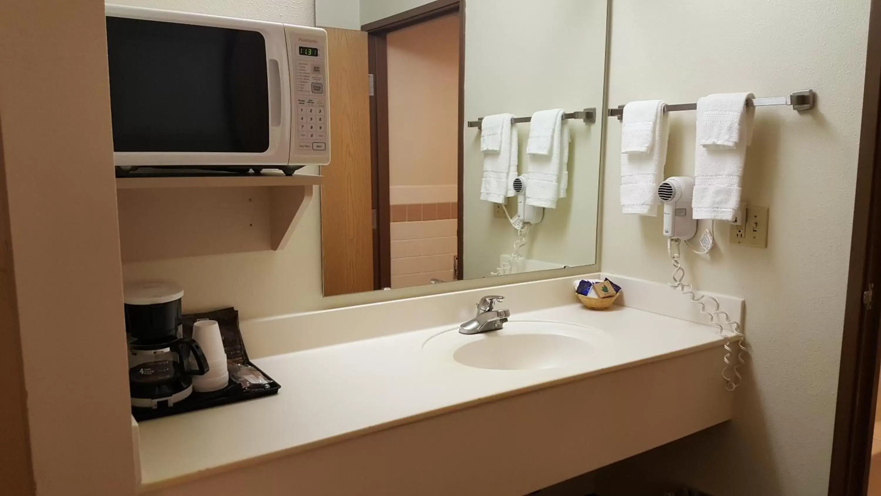 Bathroom in Motel 6 Norway, MI