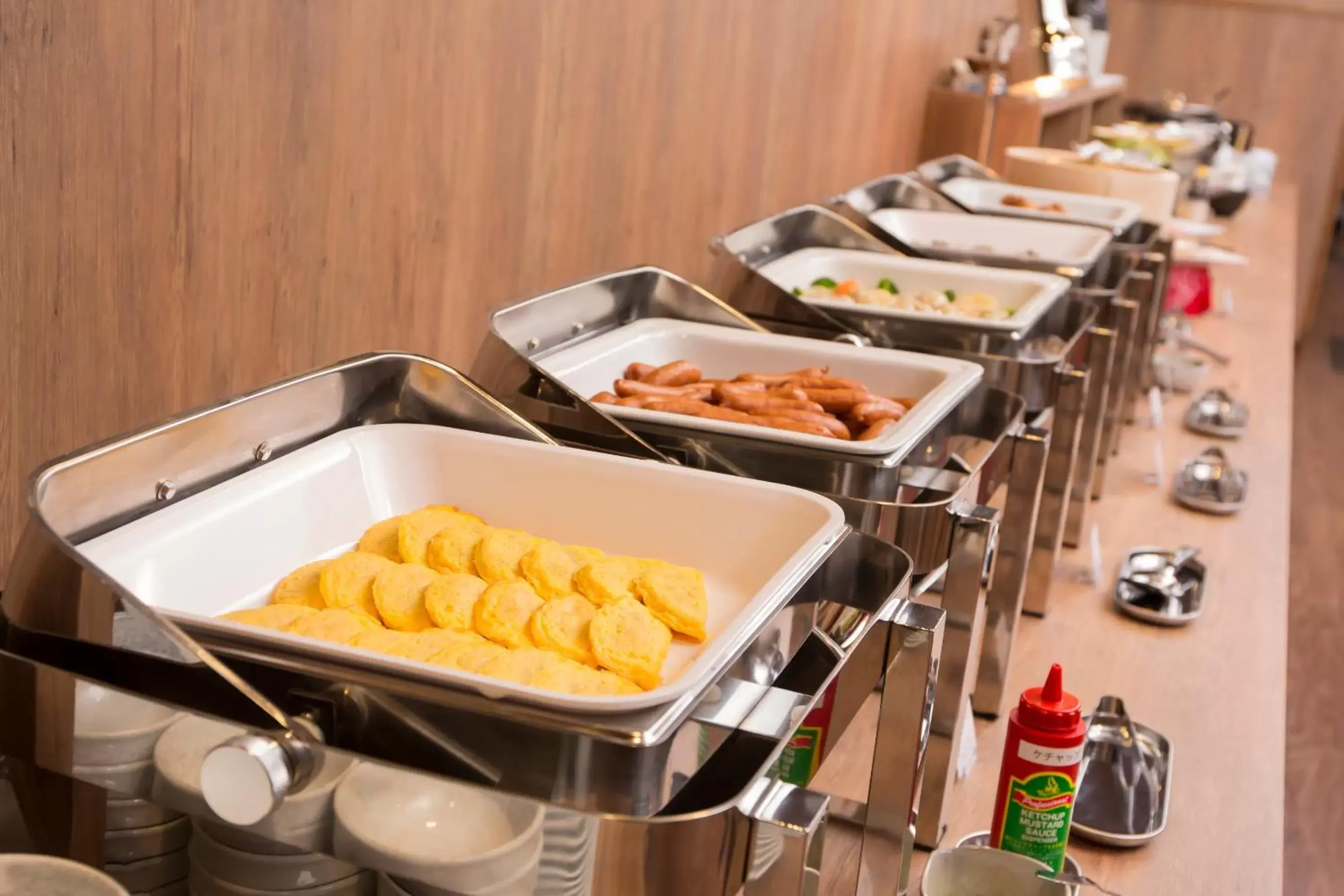 Buffet breakfast, Food in Hotel Route-Inn Hita-Ekimae