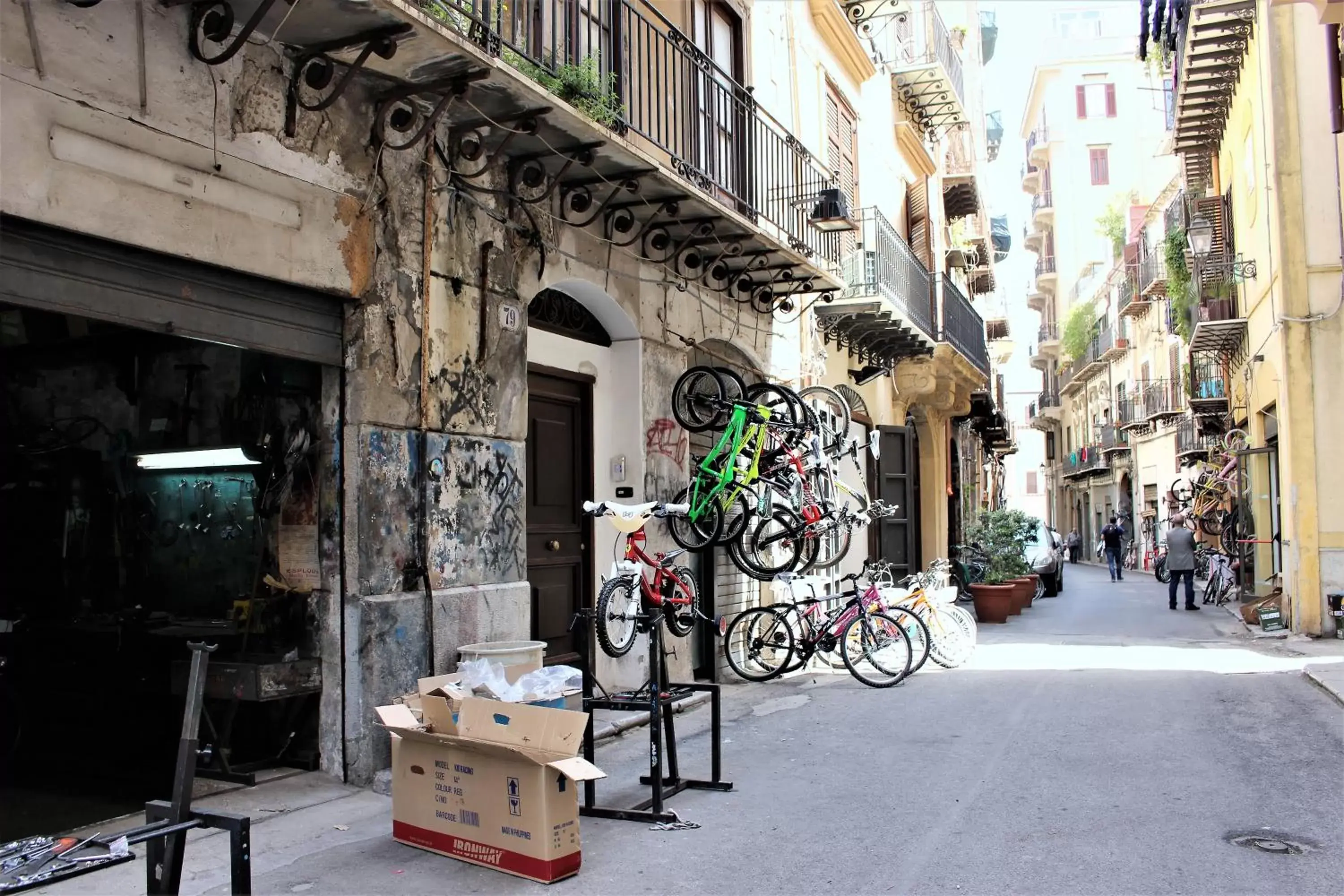 Street view in La Via delle Biciclette